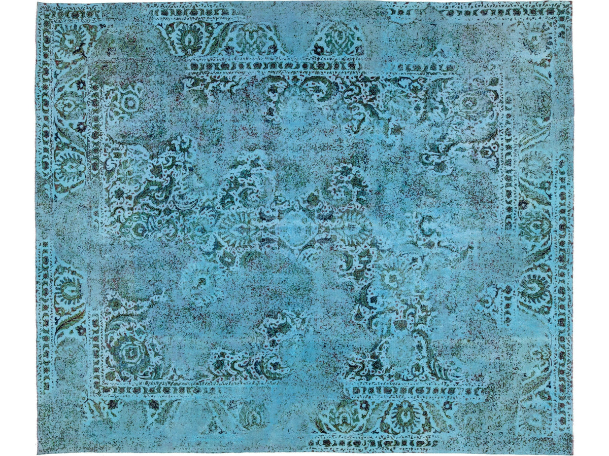Antique Overdyed Wool Rug 11 X 13