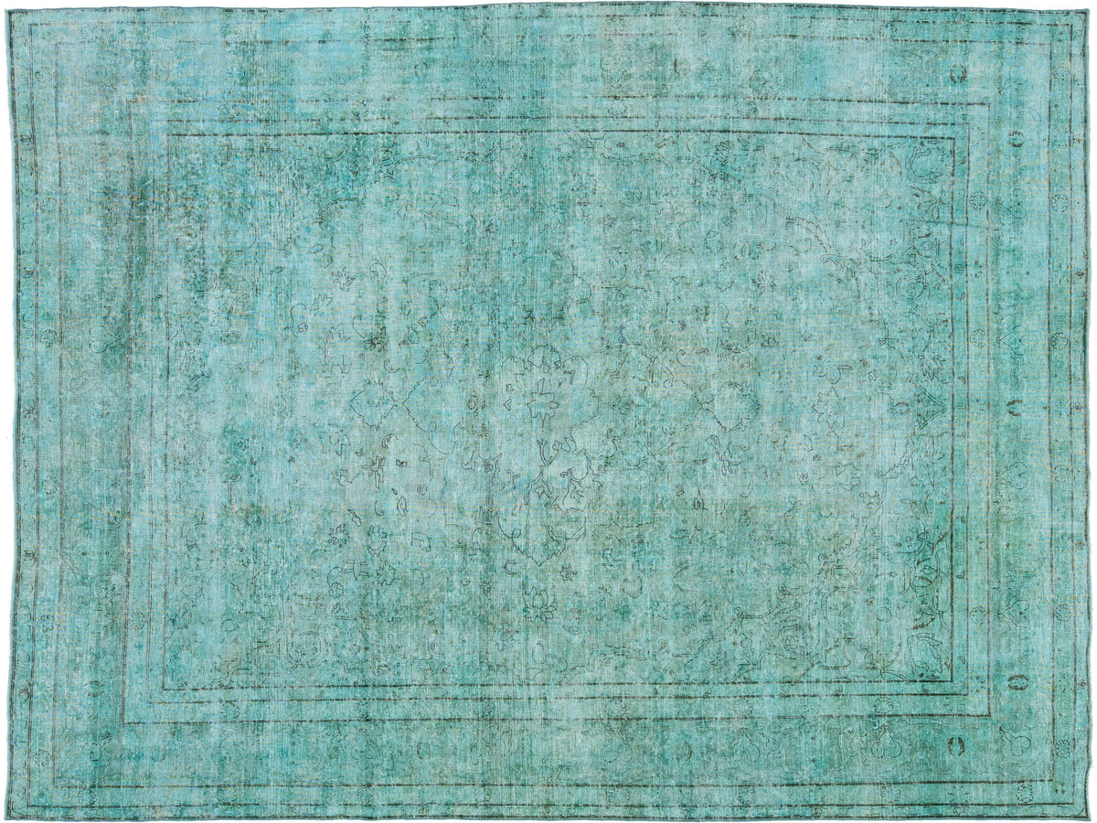 Antique Overdyed Wool Rug 8 X 11