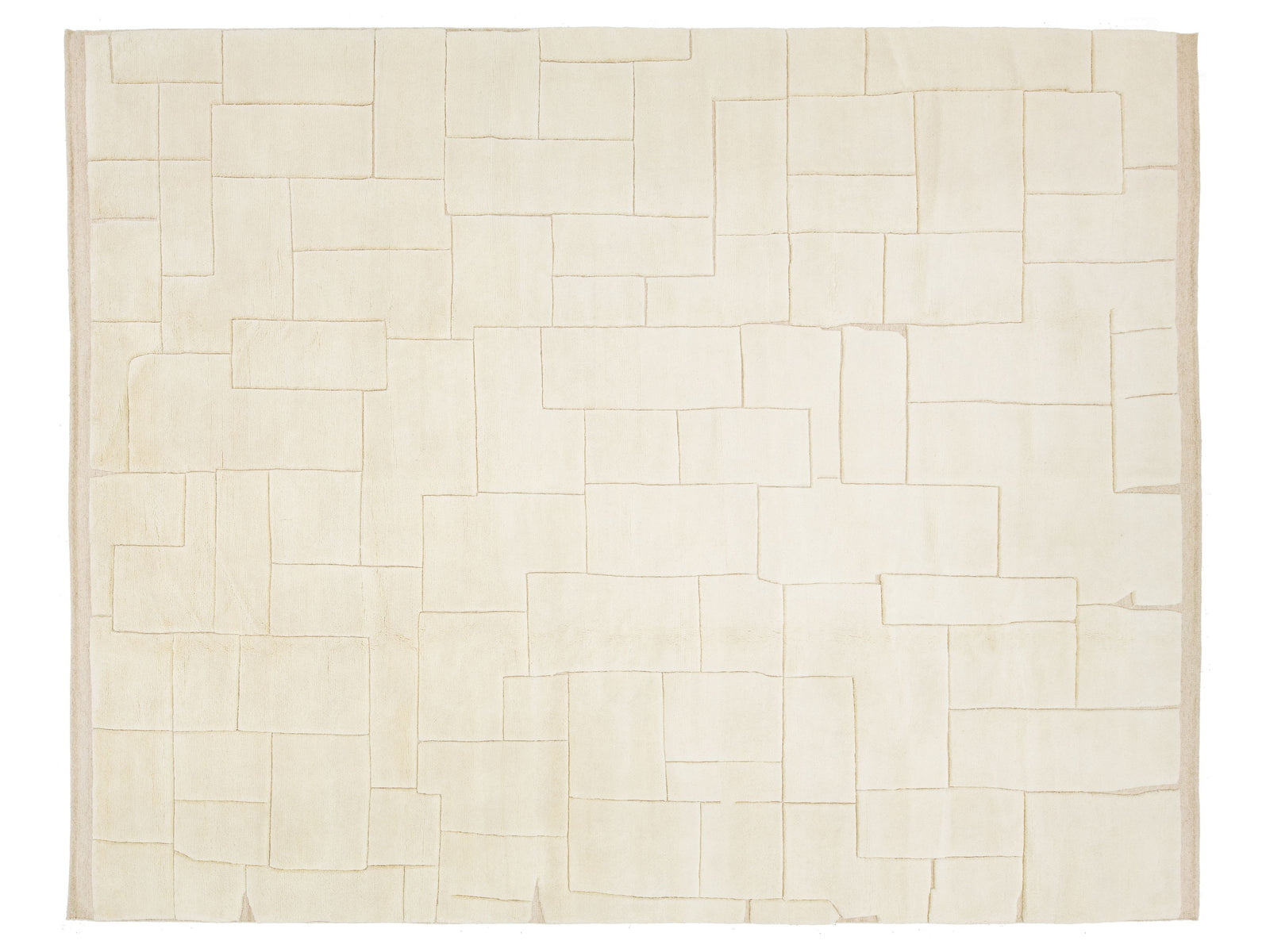 Modern Moroccan Wool Rug 12 X 15