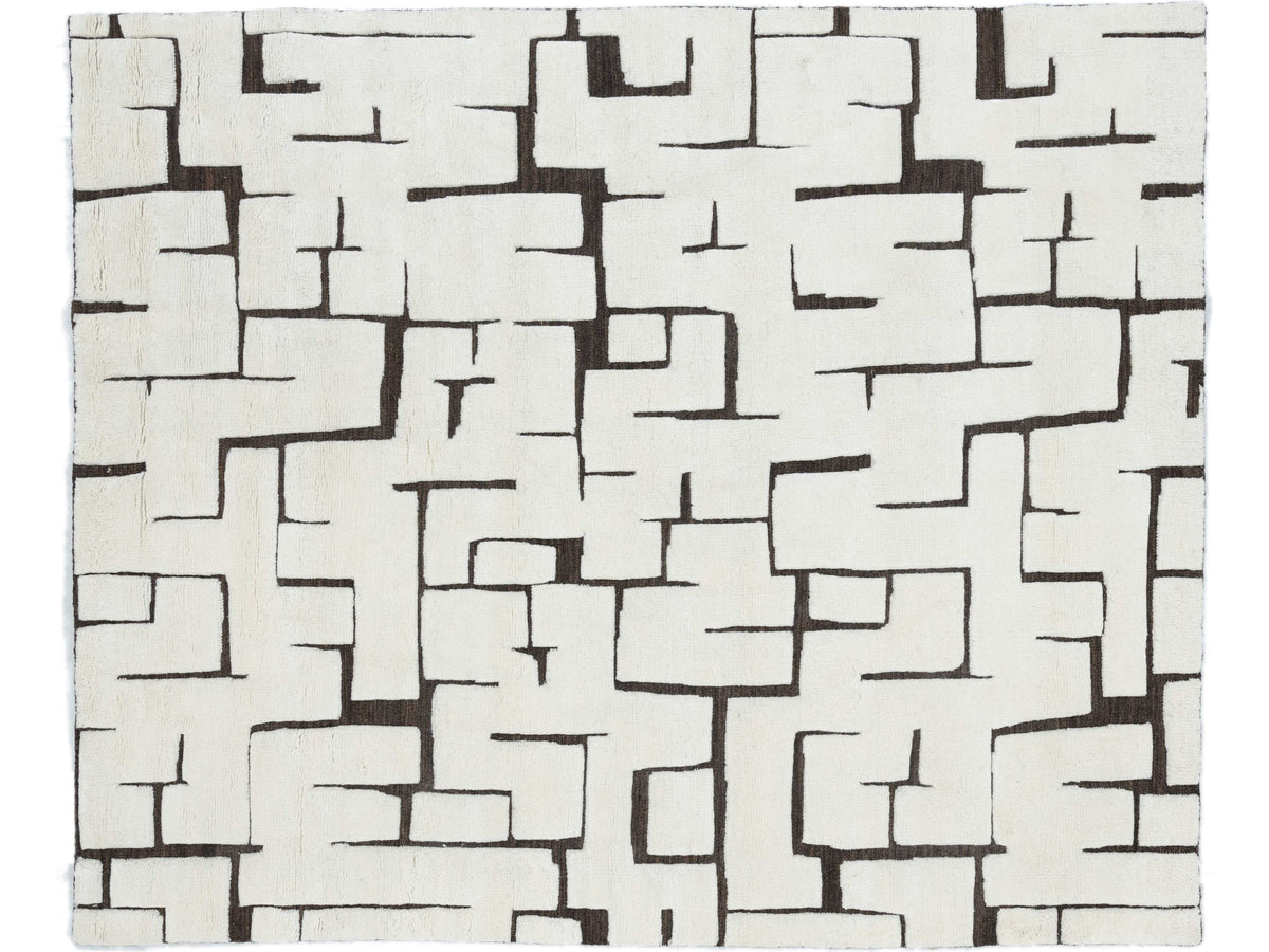 Modern Safi Collection Wool Rug 8 X 10