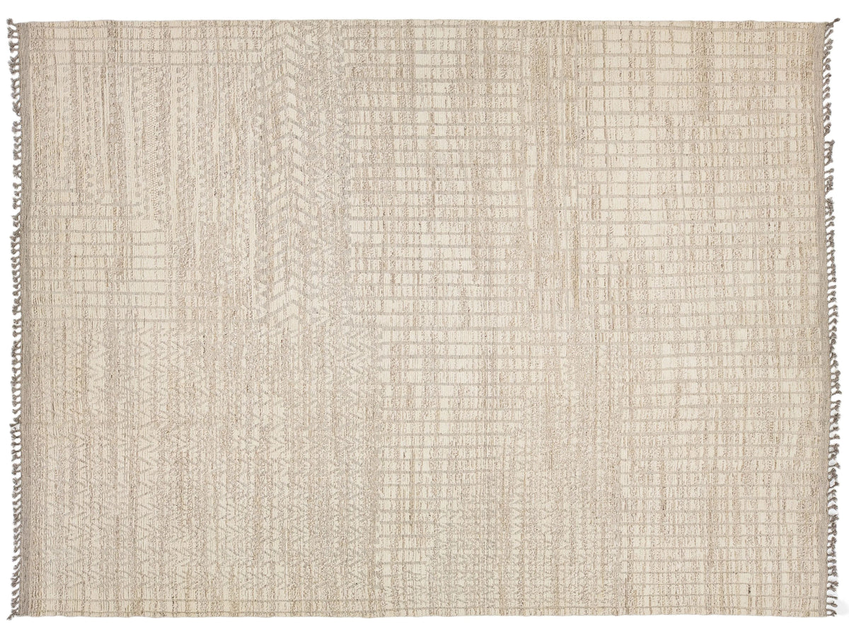 Modern Moroccan Wool Rug 12 X 16