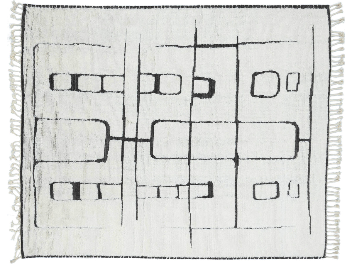 Modern Safi Collection Wool Rug 9 X 12