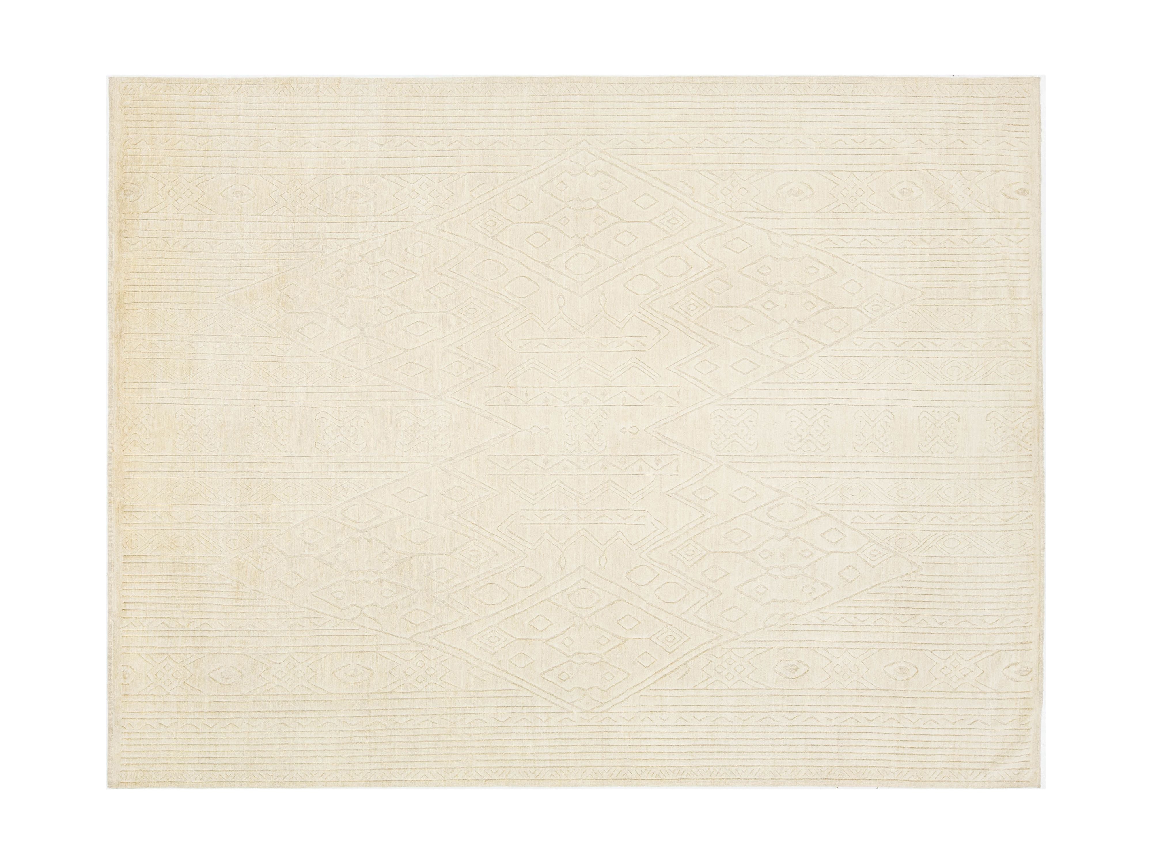 Modern Moroccan Wool Rug 9 X 12