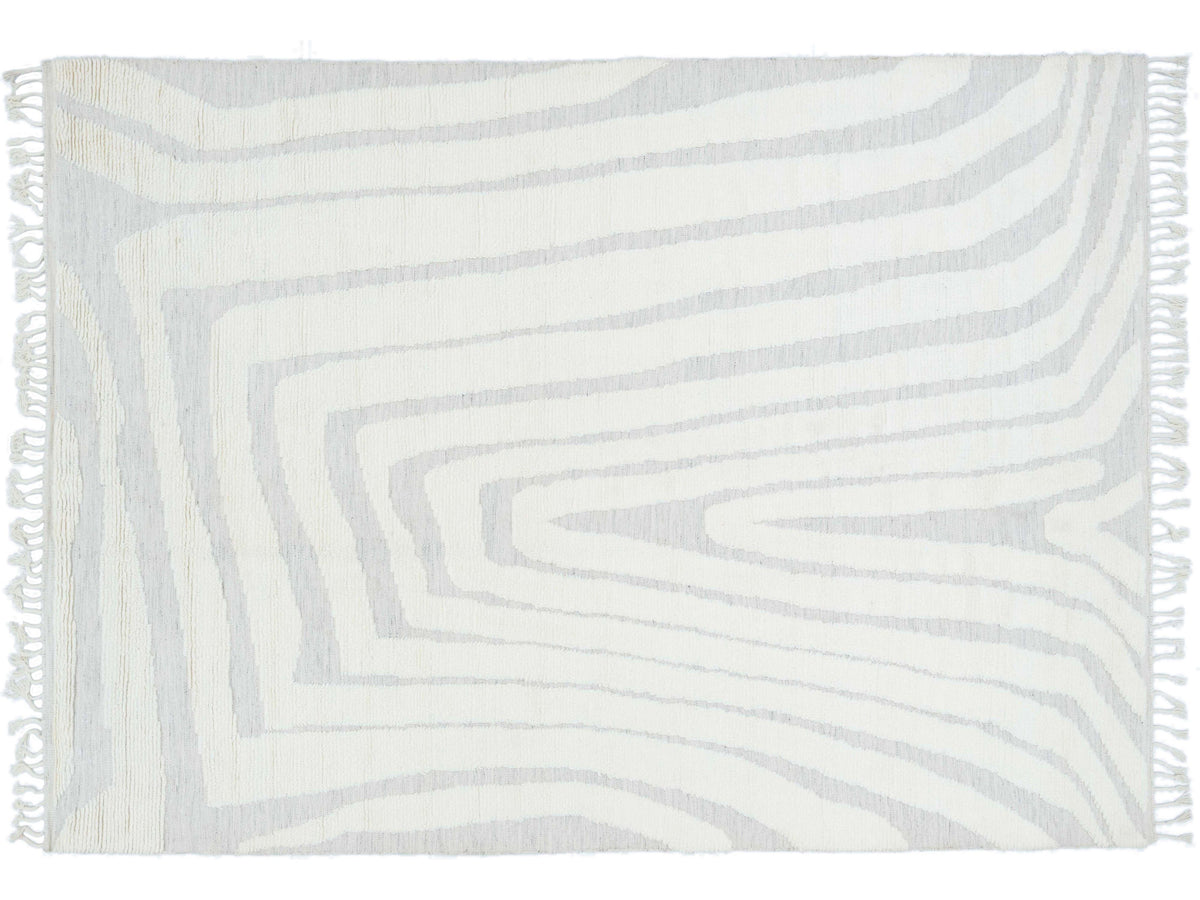 Modern Safi Collection Wool Rug 10 X 14
