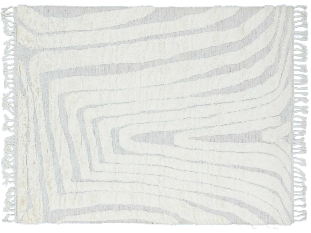 Modern Safi Collection Wool Rug 8 X 10