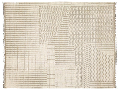 Modern Moroccan Wool Rug 12 X 15
