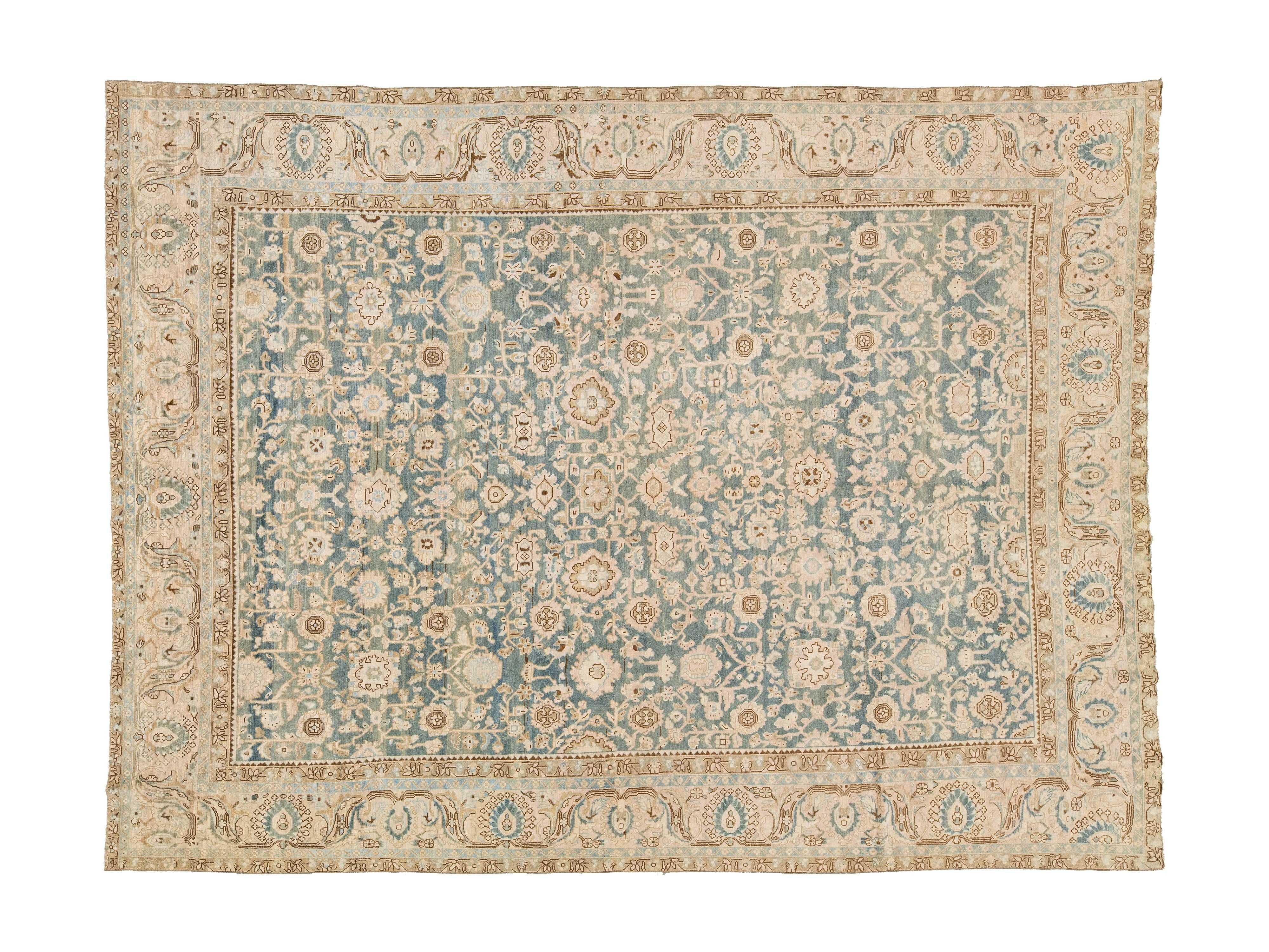 Antique Malayer Wool Rug 10 X 13