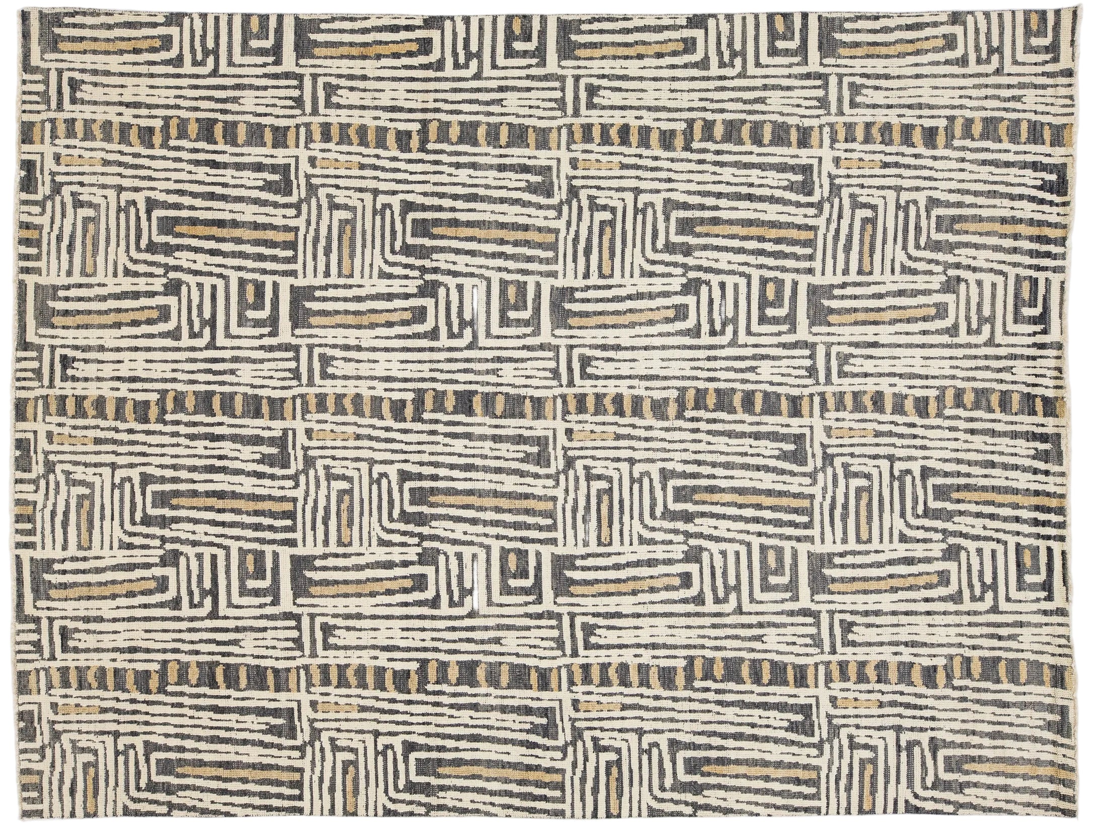 Modern Wool Rug 9 X 12