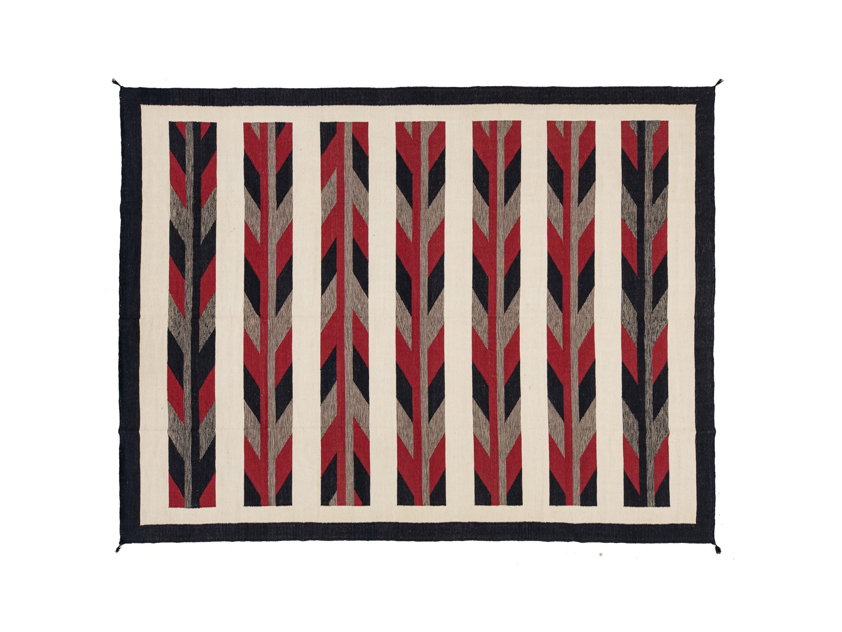 Modern Navajo Wool Rug 9 X 12