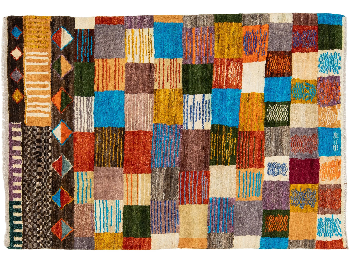 Modern Baluch Wool Rug 4 X 6