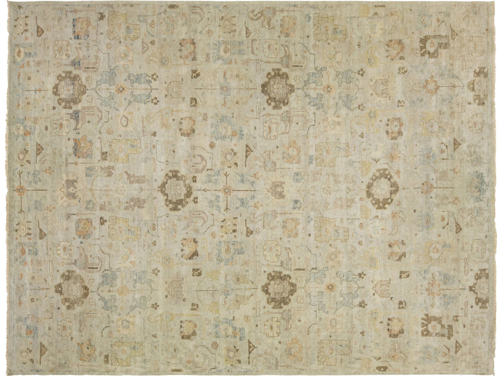 Modern Artisan Indian Wool Rug 13 X 17