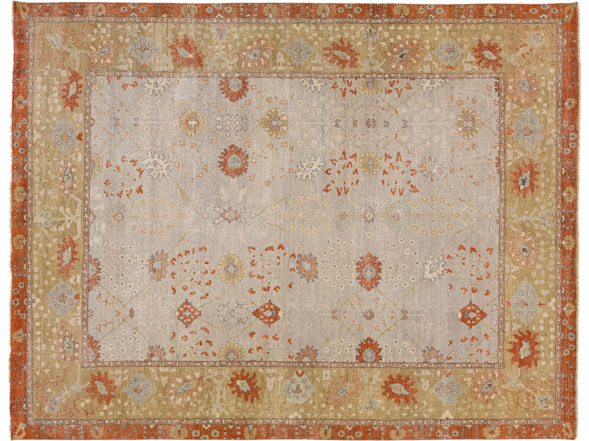 Modern Indian Artisan Wool Rug 12 X 15