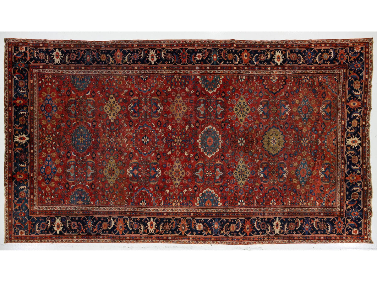 Antique Persian Sultanabad Wool Rug 11 X 20