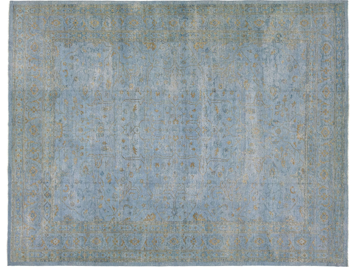 Modern Oushak Wool Rug 12 X 15
