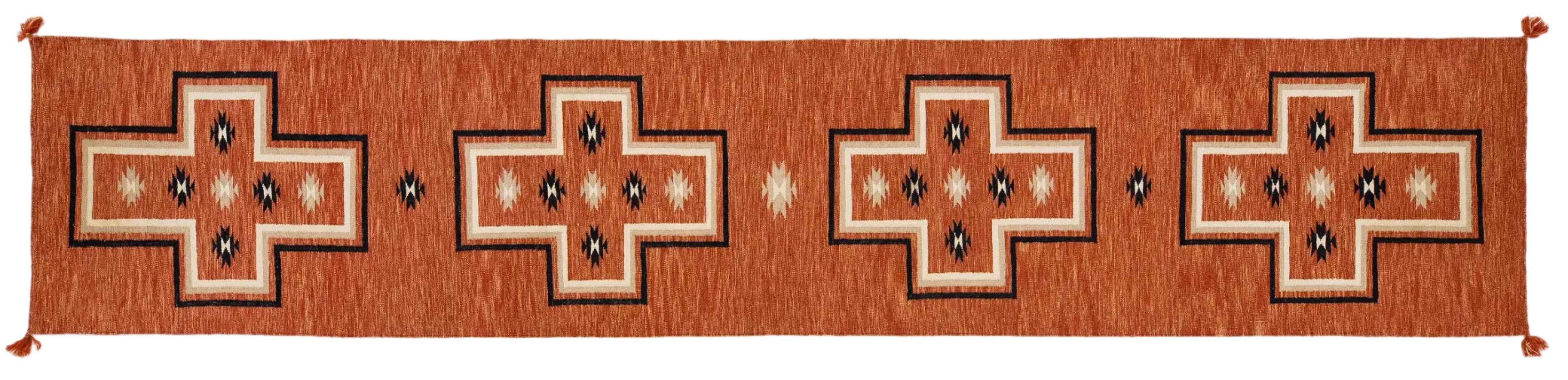 Modern Navajo Wool Runner 3 X 16