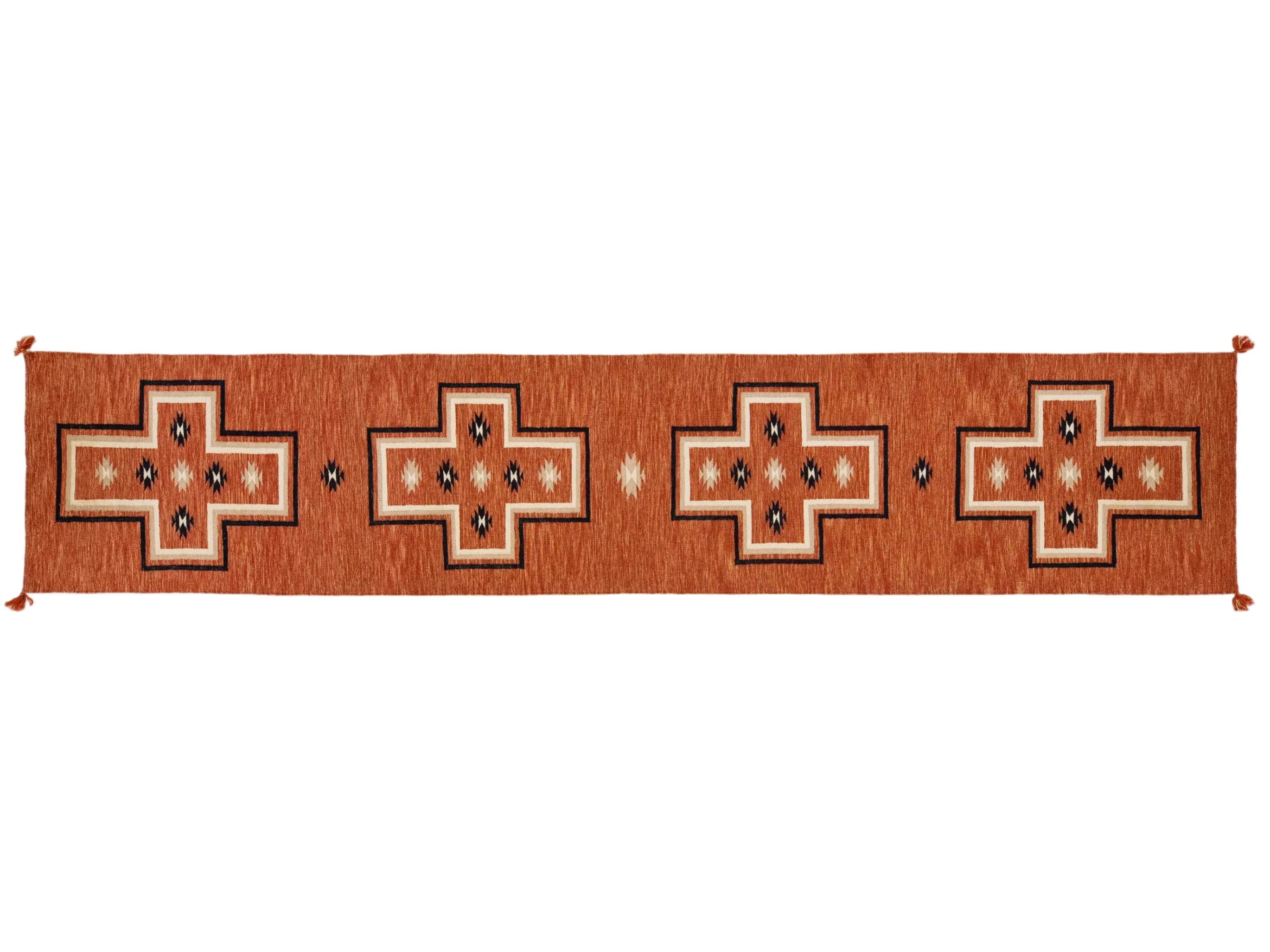 Modern Navajo Wool Runner 3 X 16