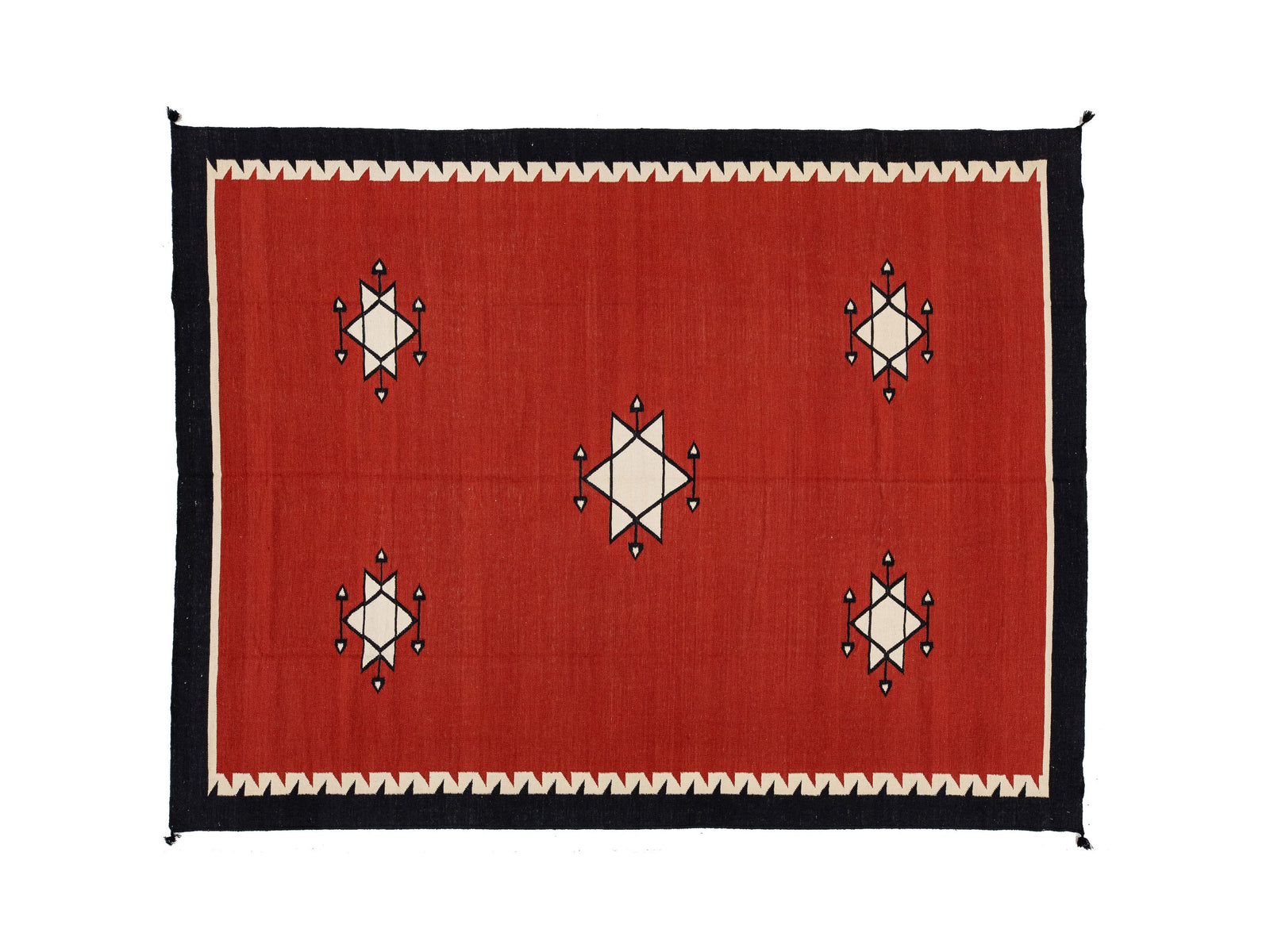 Modern Navajo Wool Rug 9 X 12