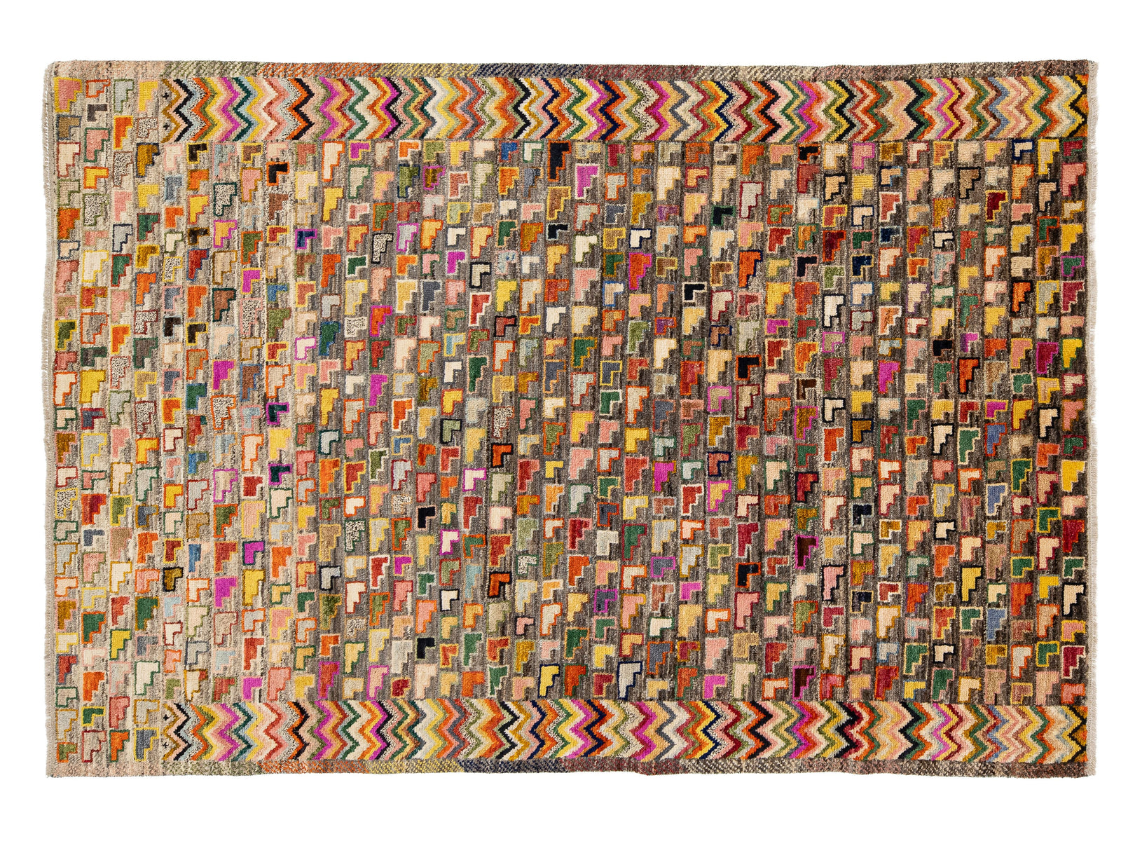 Modern Baluch Wool Rug 7 X 10