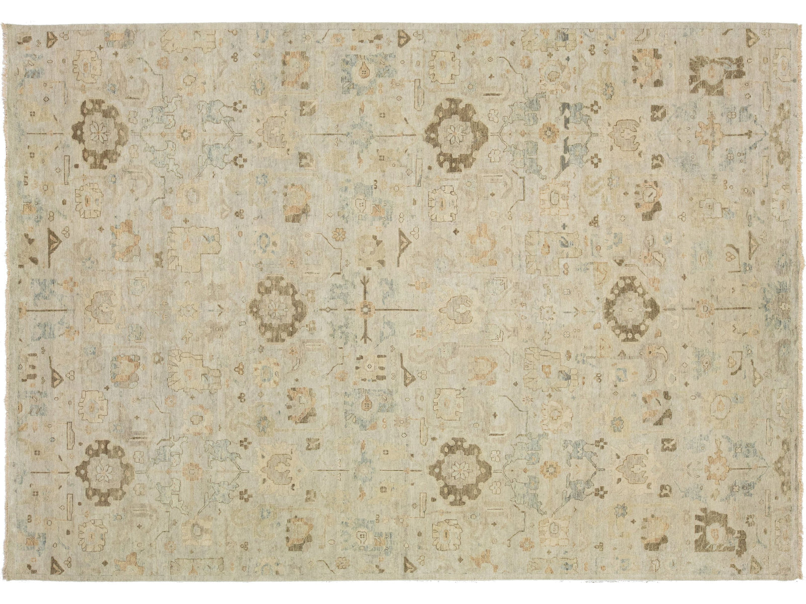 Modern Artisan Indian Wool Rug 10 X 14