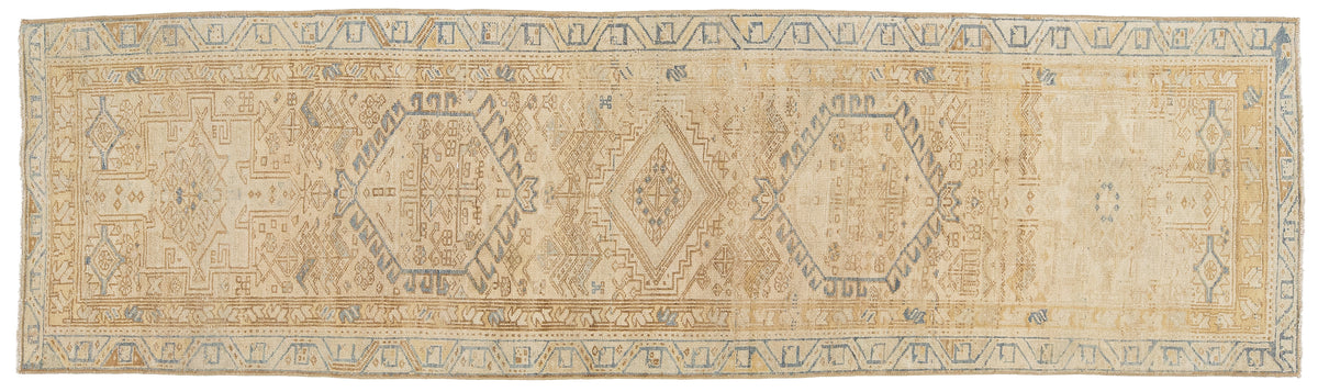 Vintage Turkish Anatolian Wool Runner 3 X 11
