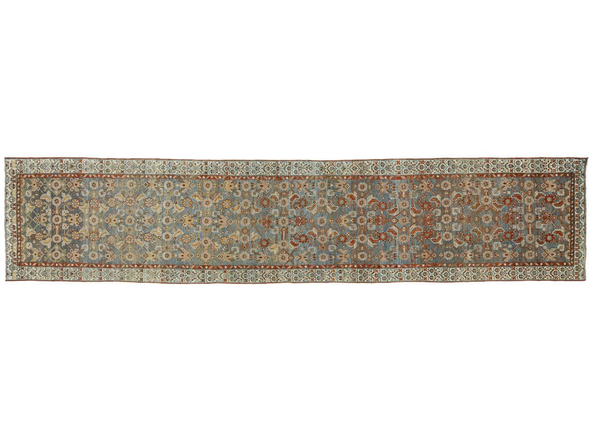 Antique Malayer Wool Runner 3 X 13