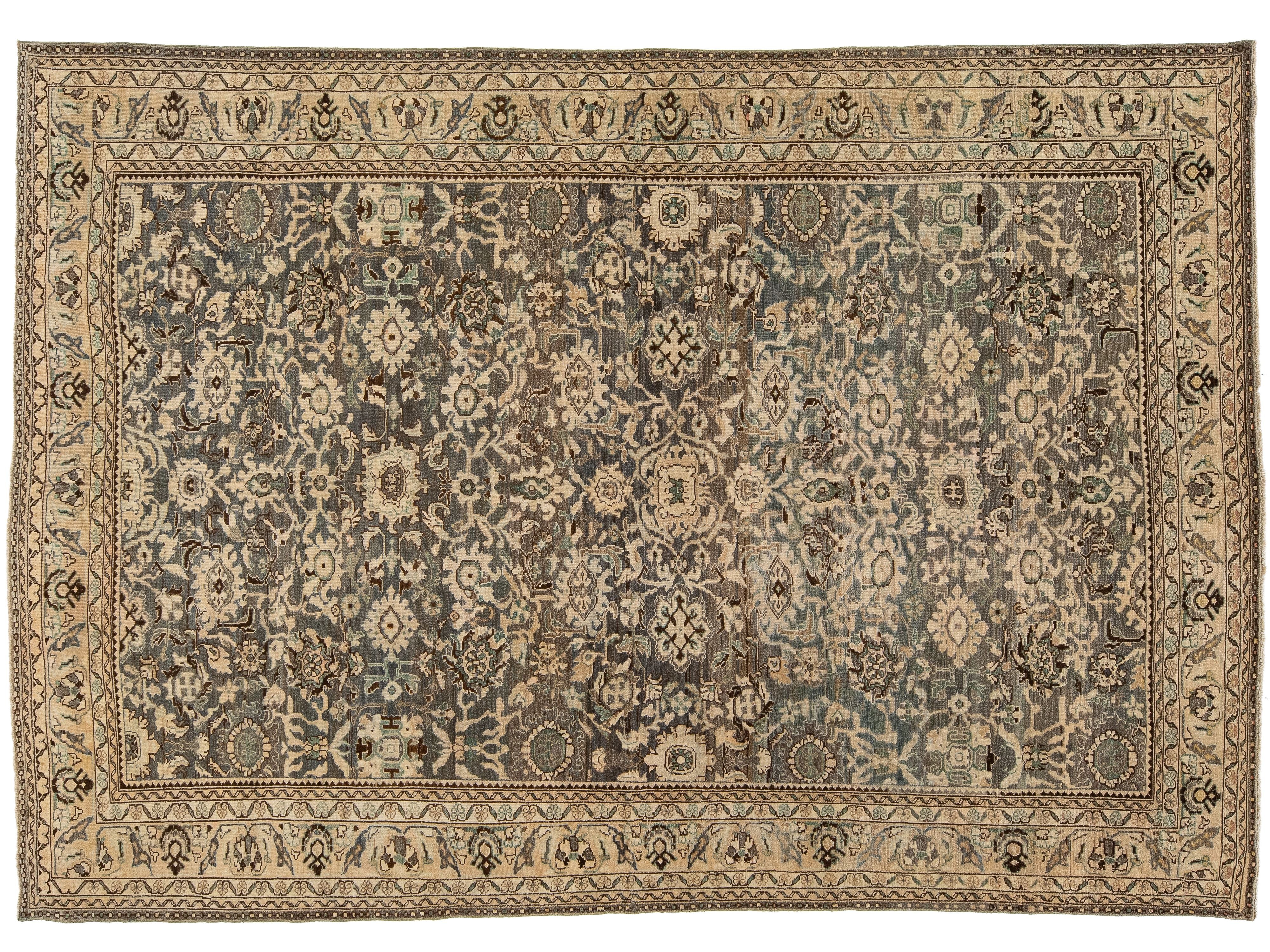 Antique Malayer Wool Rug 7 X 10