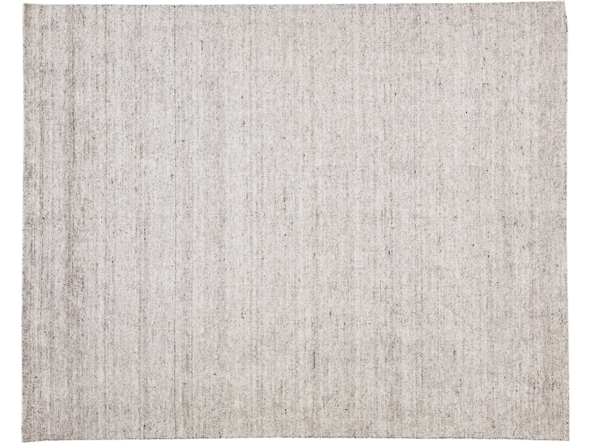 Modern Bamboo & Silk Groove Rug 8 X 10
