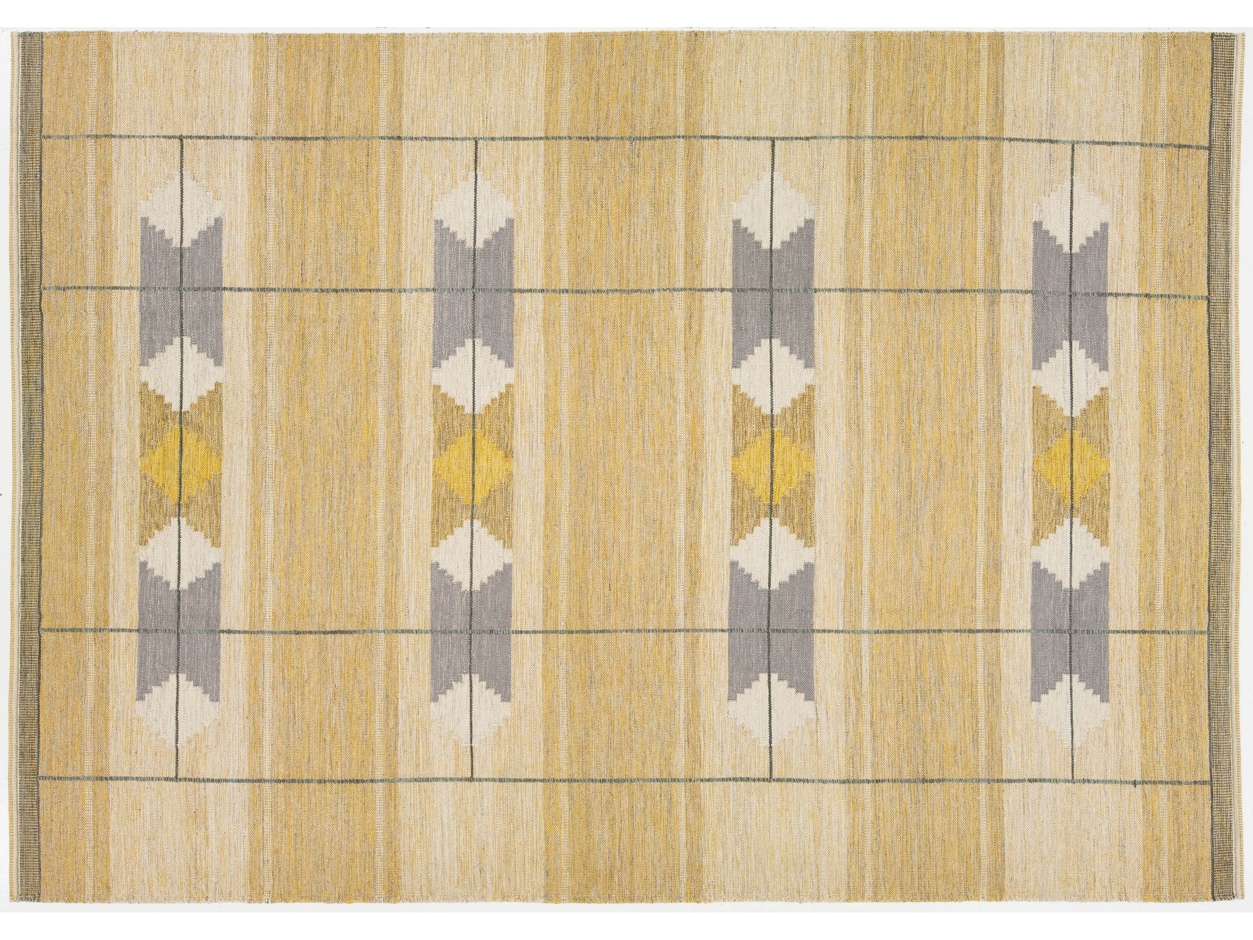 Modern Scandinavian Wool Rug 10 X 15