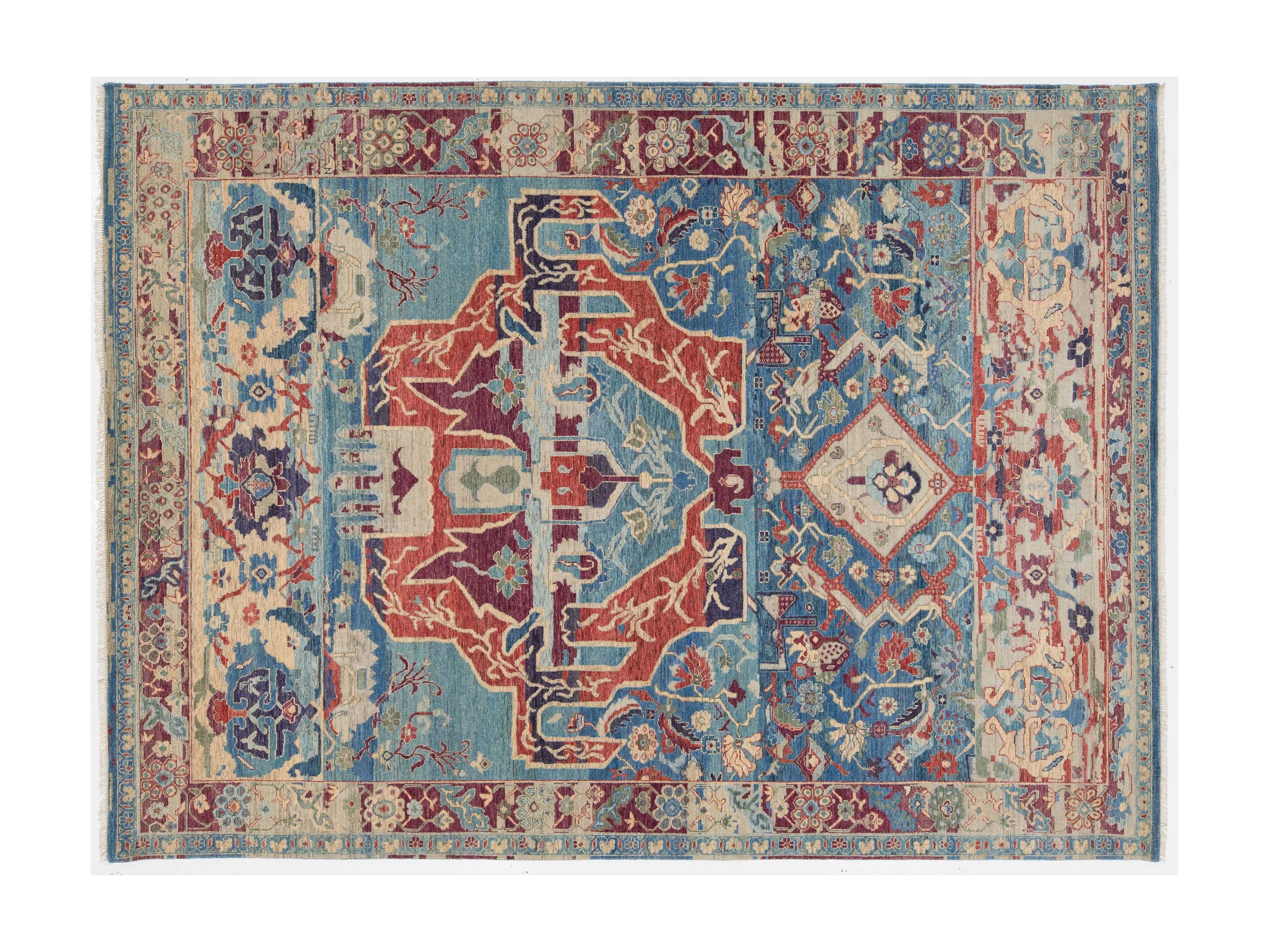 Modern Serapi Wool Rug 9 X 12