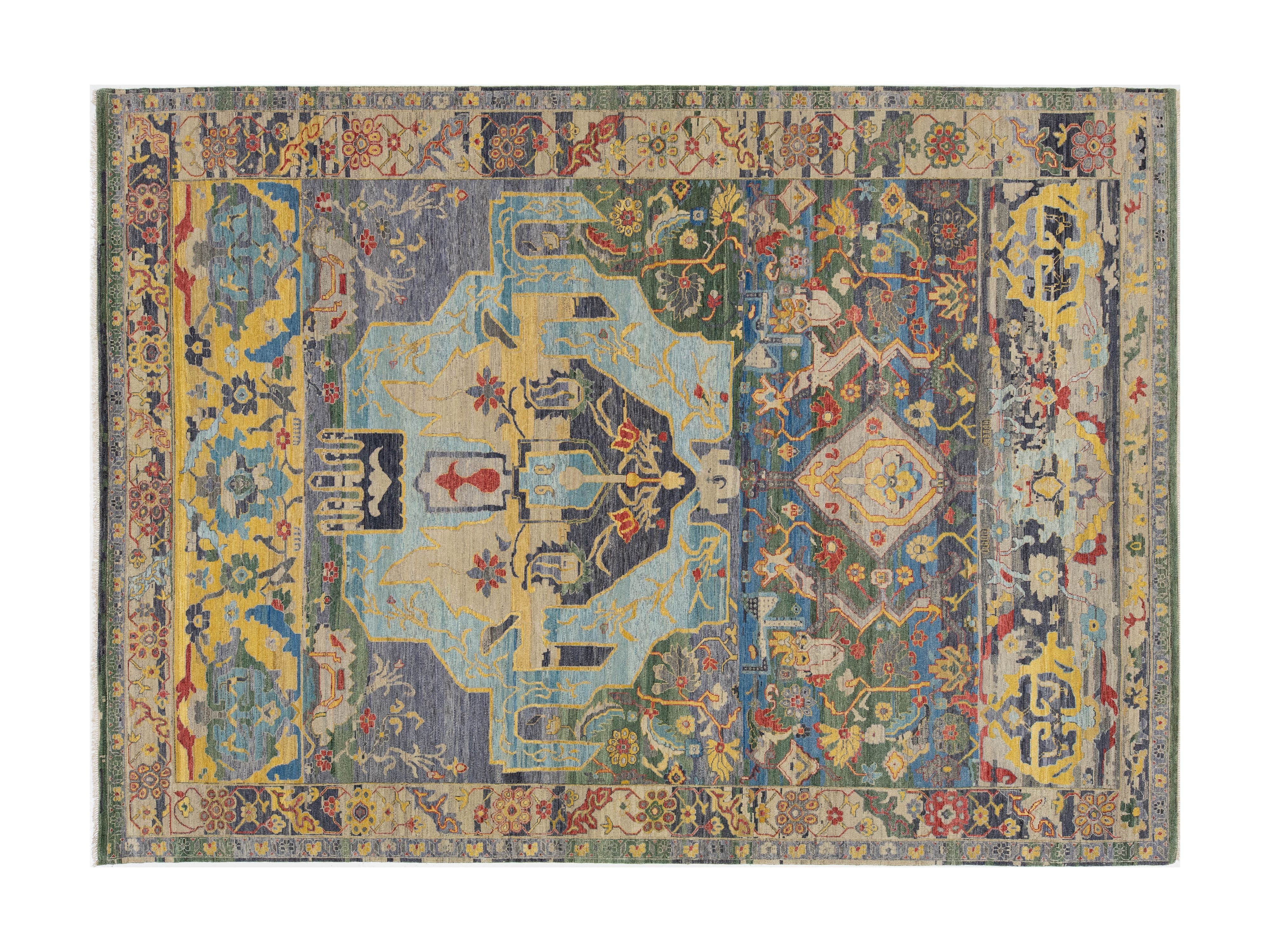 Modern Serapi Wool Rug 10 X 13