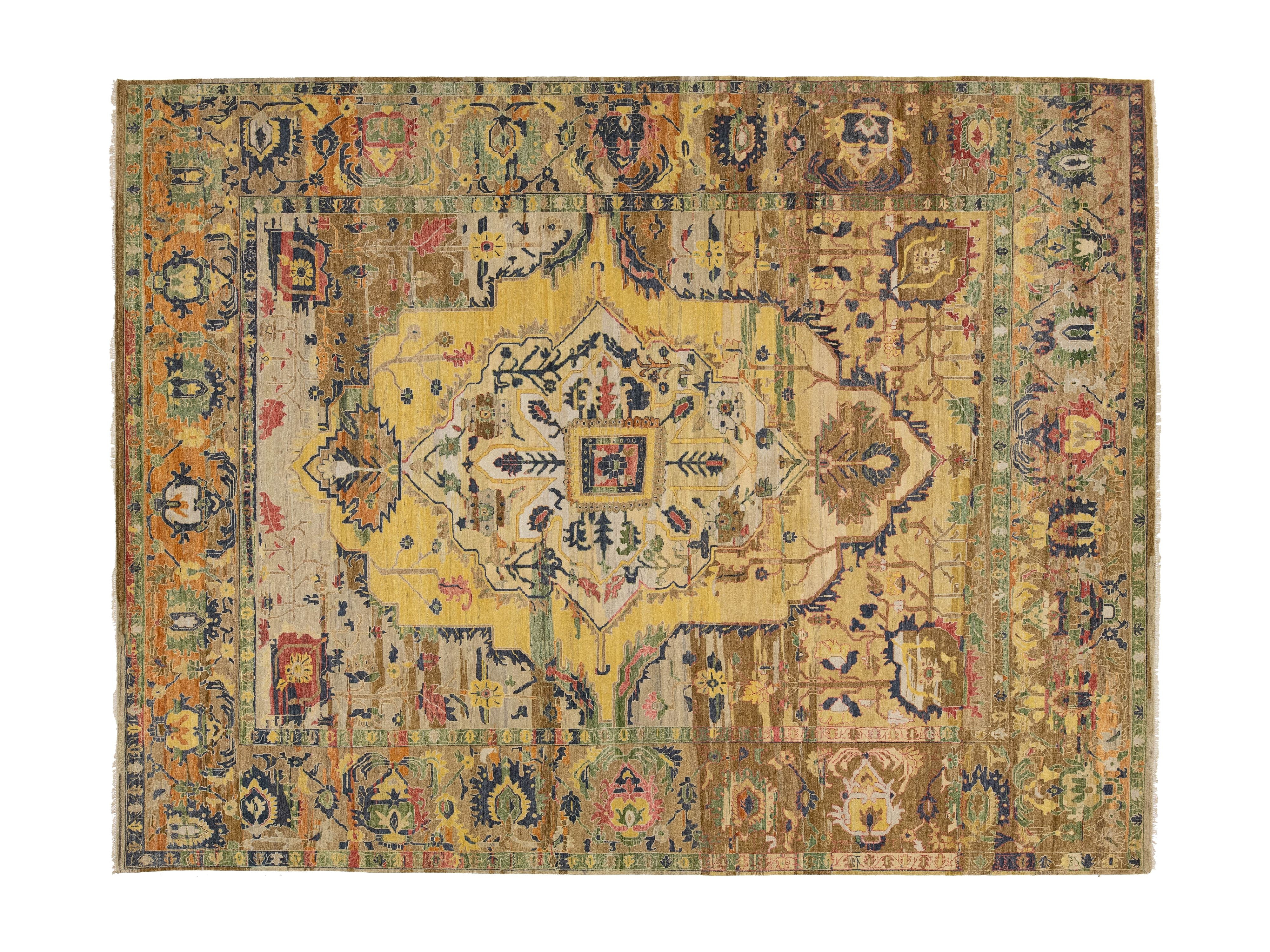 Modern Serapi Wool Rug 12 X 15