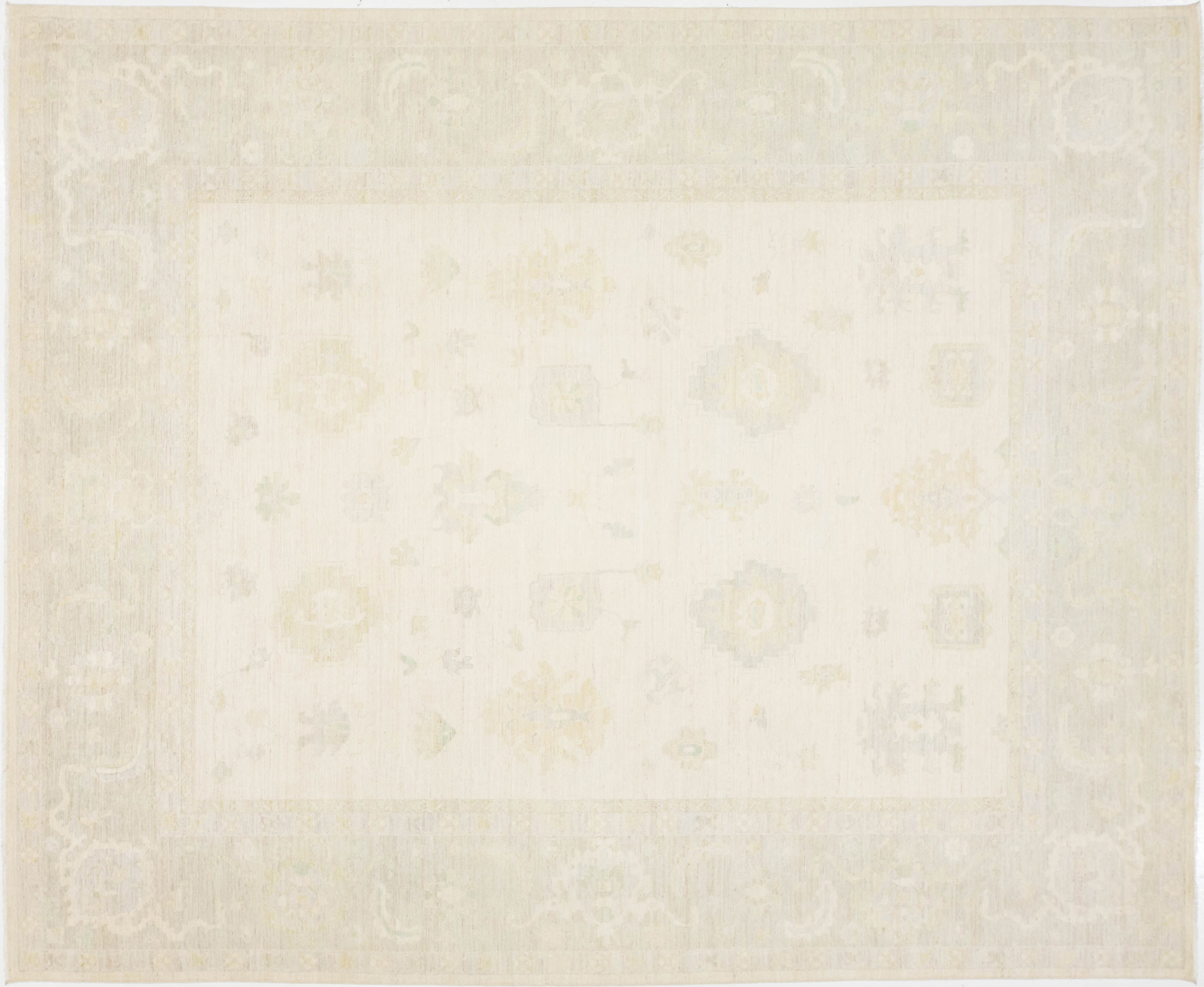 Modern Oushak Wool Rug 12 X 15