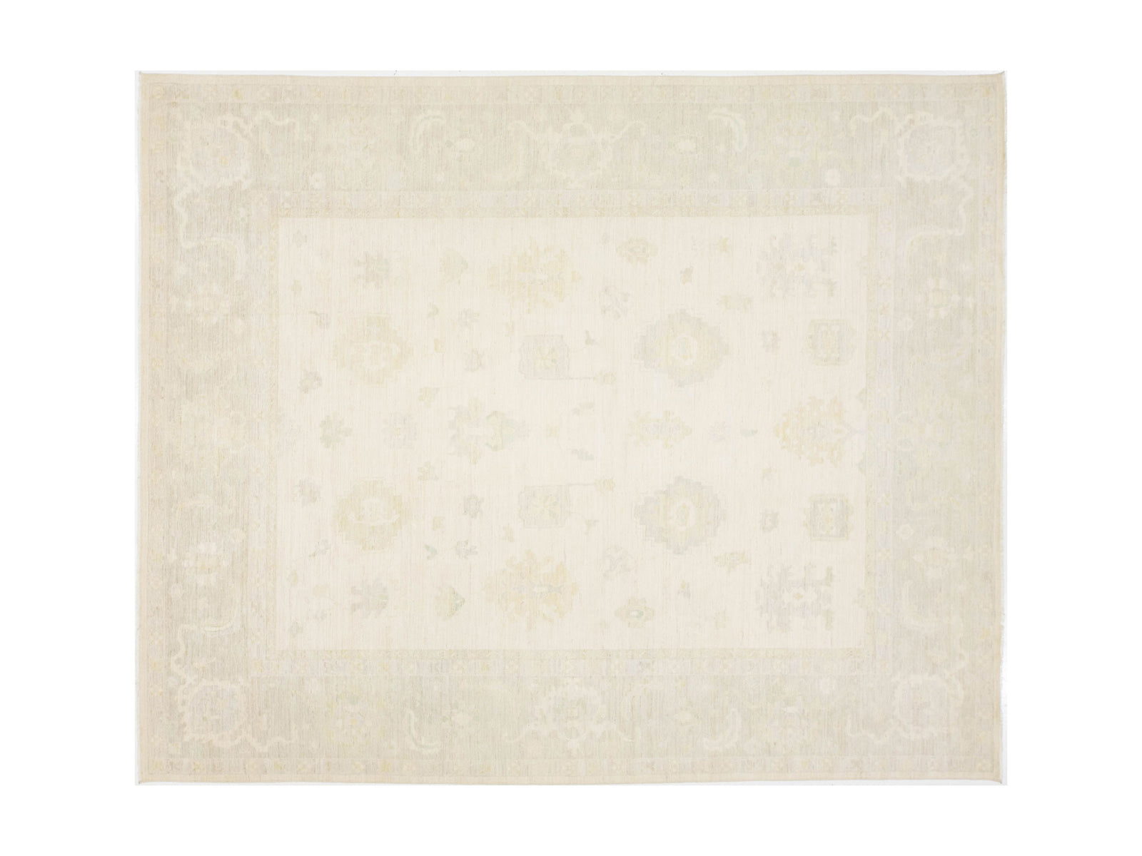 Modern Oushak Wool Rug 12 X 15