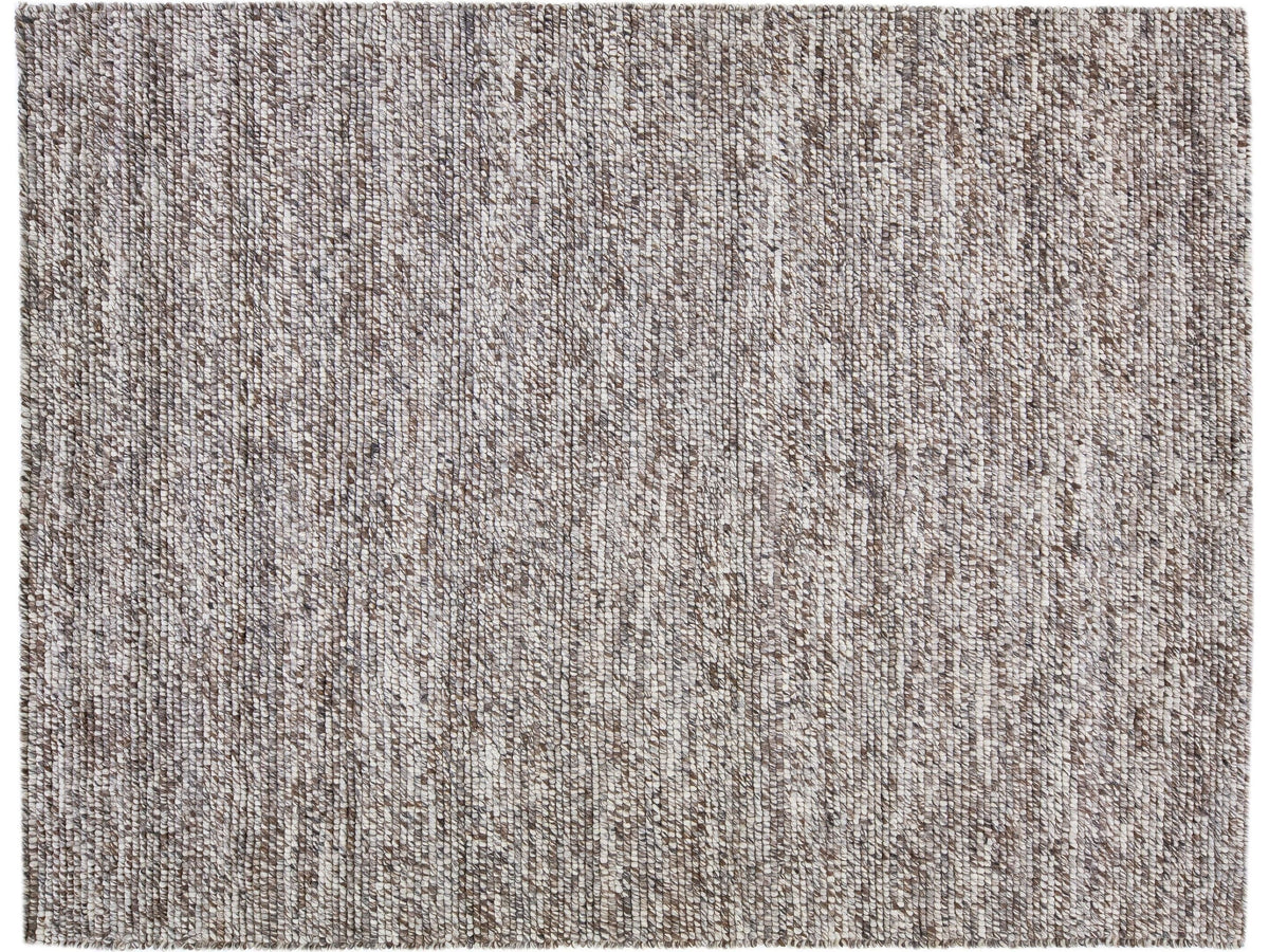 Modern Felted Wool Rug 9 X 12