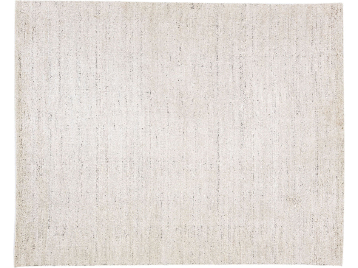 Modern Bamboo & Silk Groove Rug 8 X 10