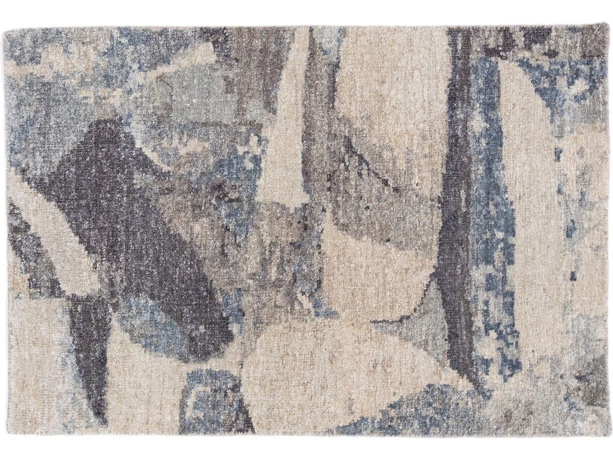 Modern Wool and Silk Custom Rug