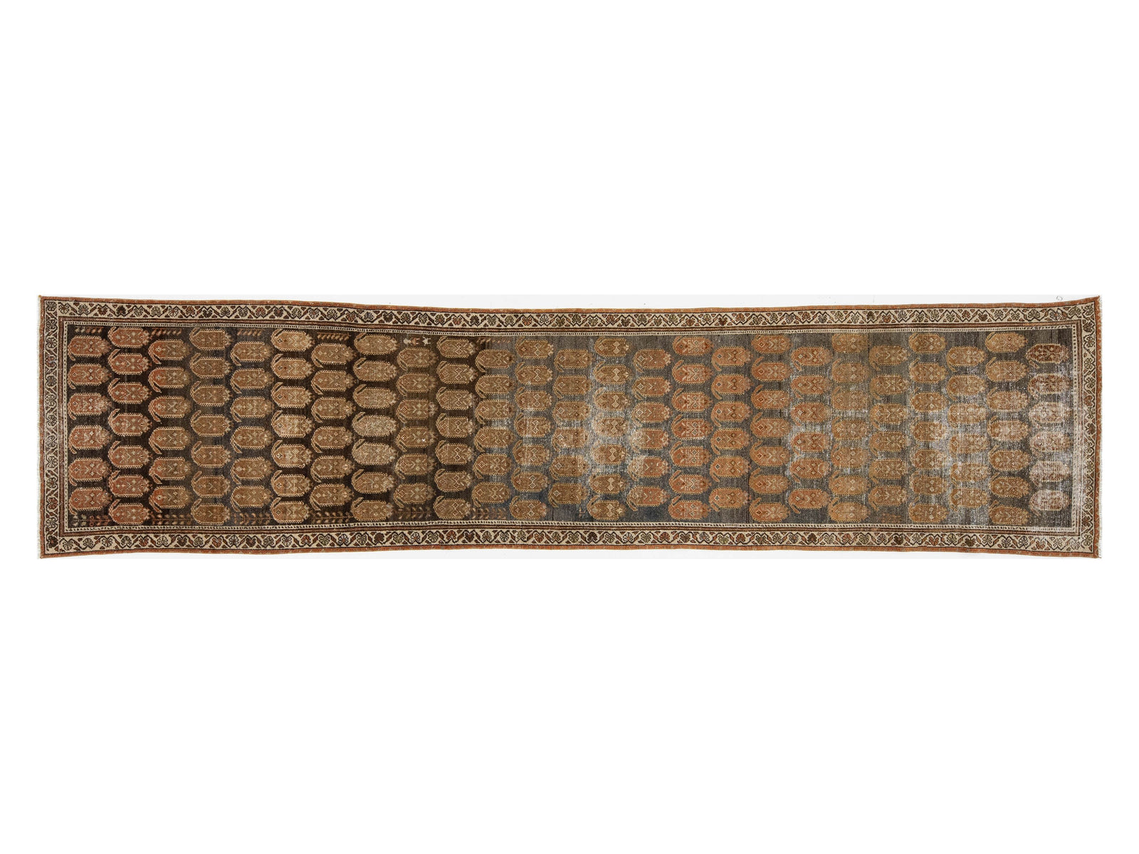 Antique Malayer Wool Runner 3 X 12