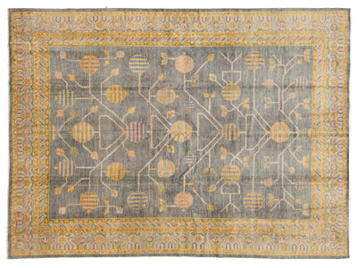 Modern Khotan Wool Rug 10 X 14