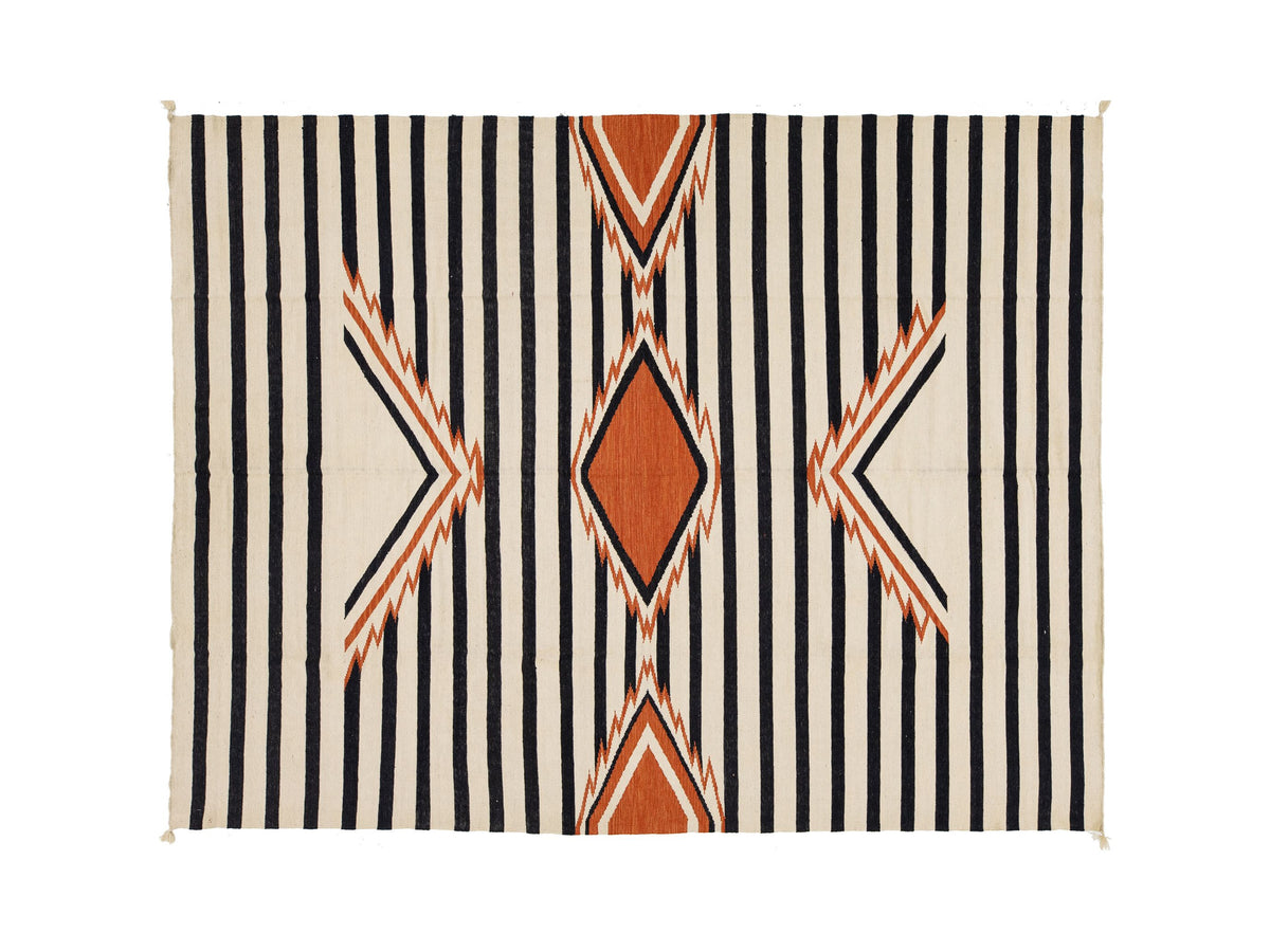 Modern Navajo Wool Rug 9 X 12