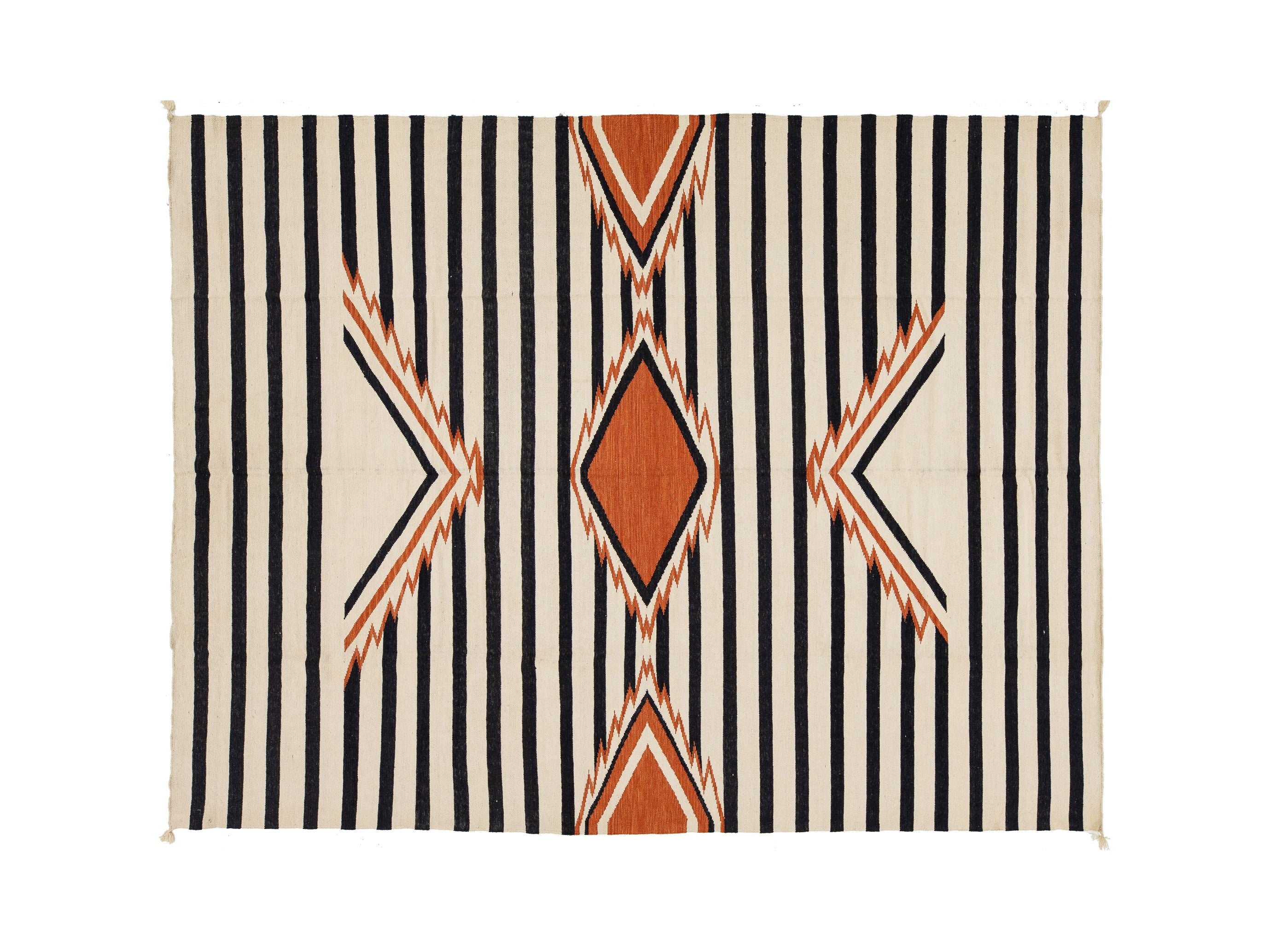 Modern Navajo Wool Rug 9 X 12