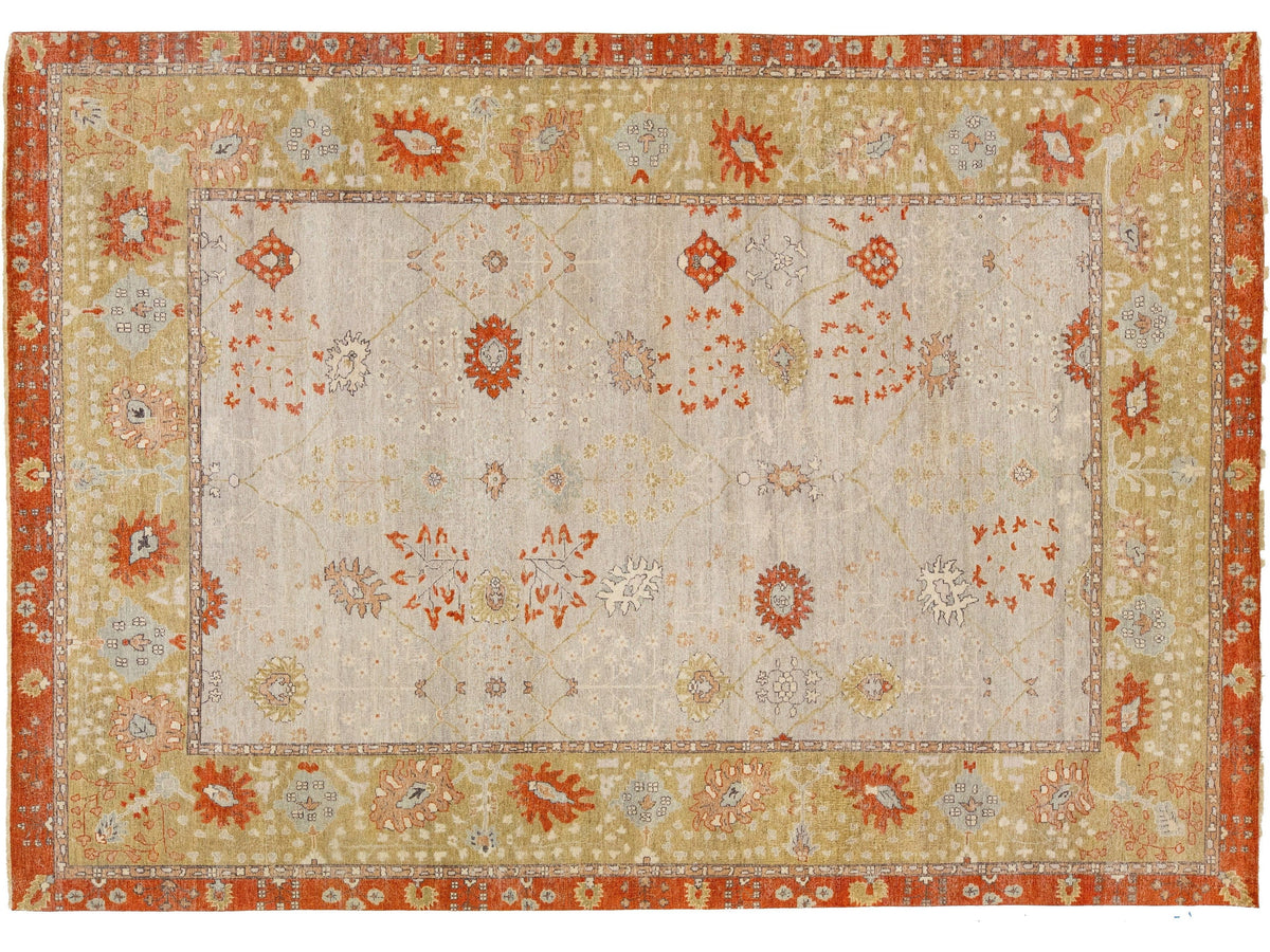 Modern Indian Tabriz Wool Rug 10 X 14