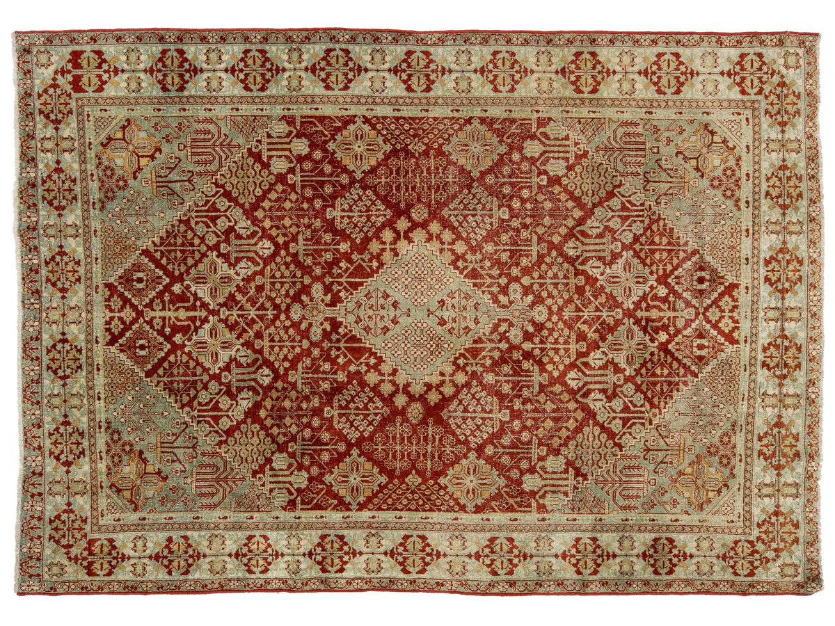 Vintage Wool Rug 7 X 10