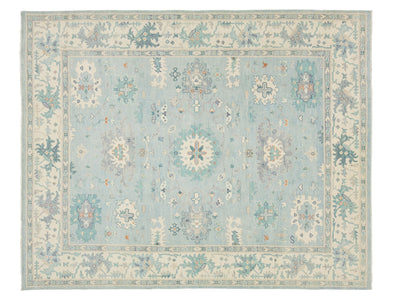 Modern Oushak Wool Rug 12 X 15