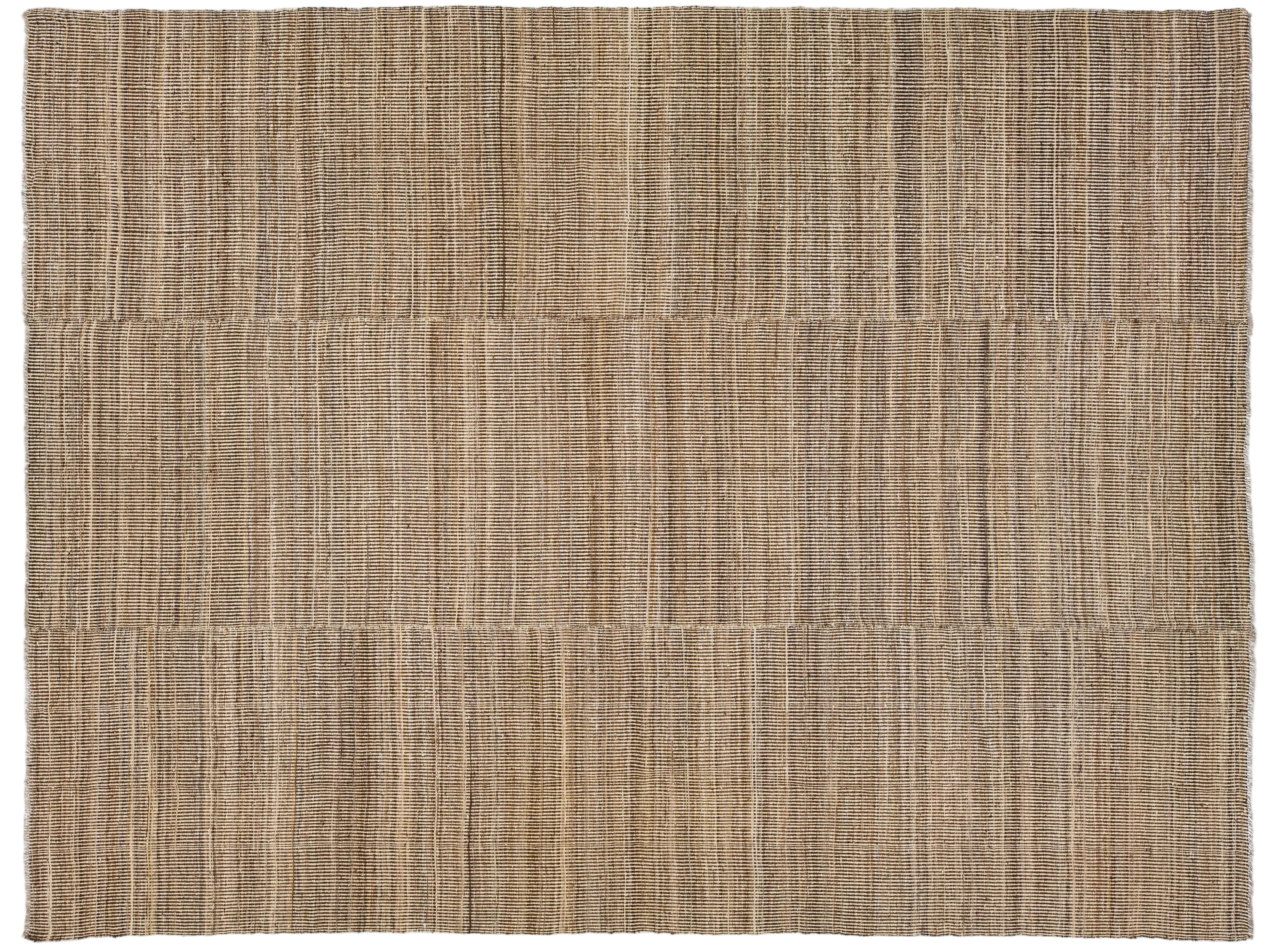 Modern Kilim Flatweave Wool Rug 12 X 15