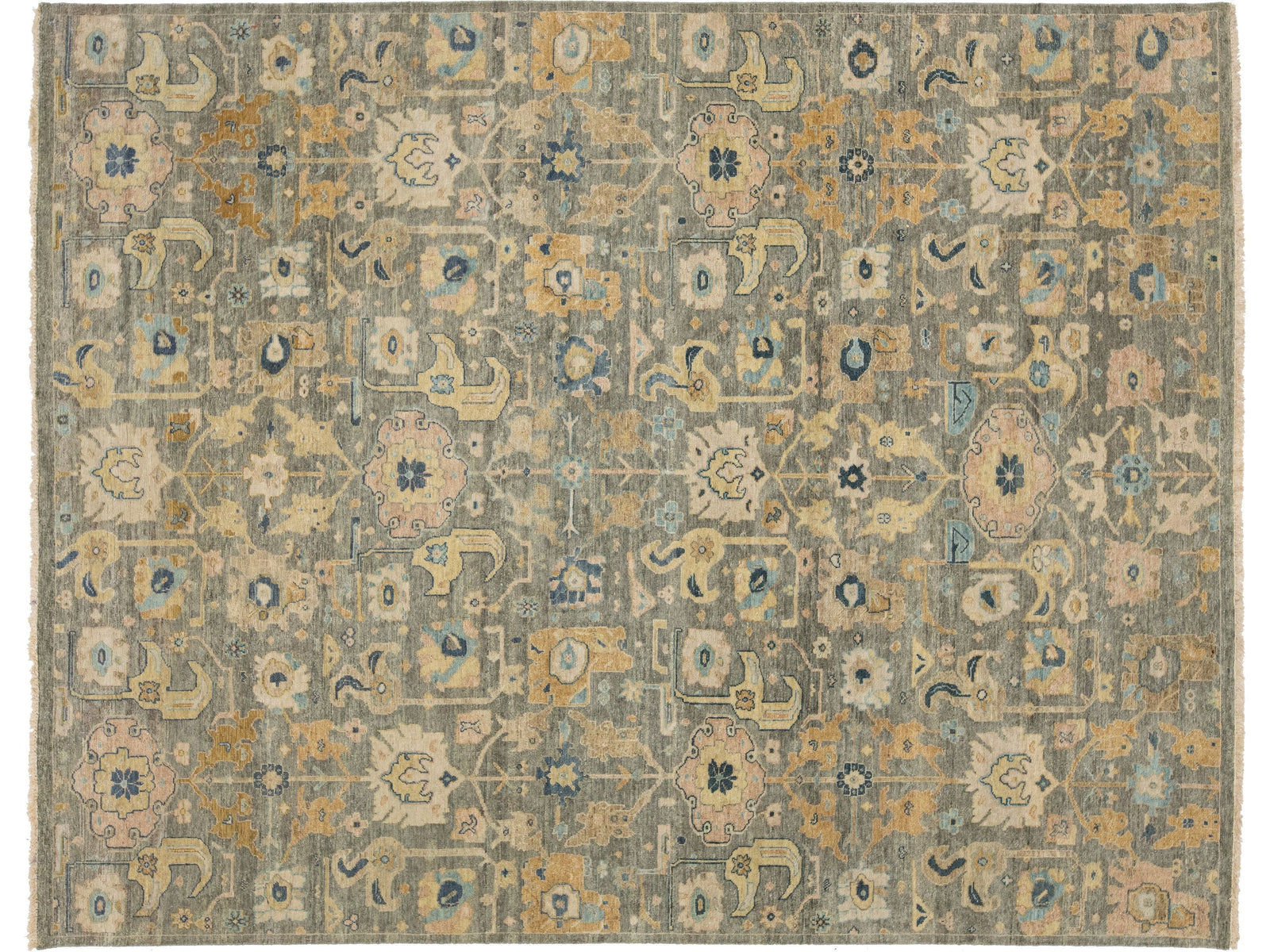 Modern Indian Wool Rug 8 X 10