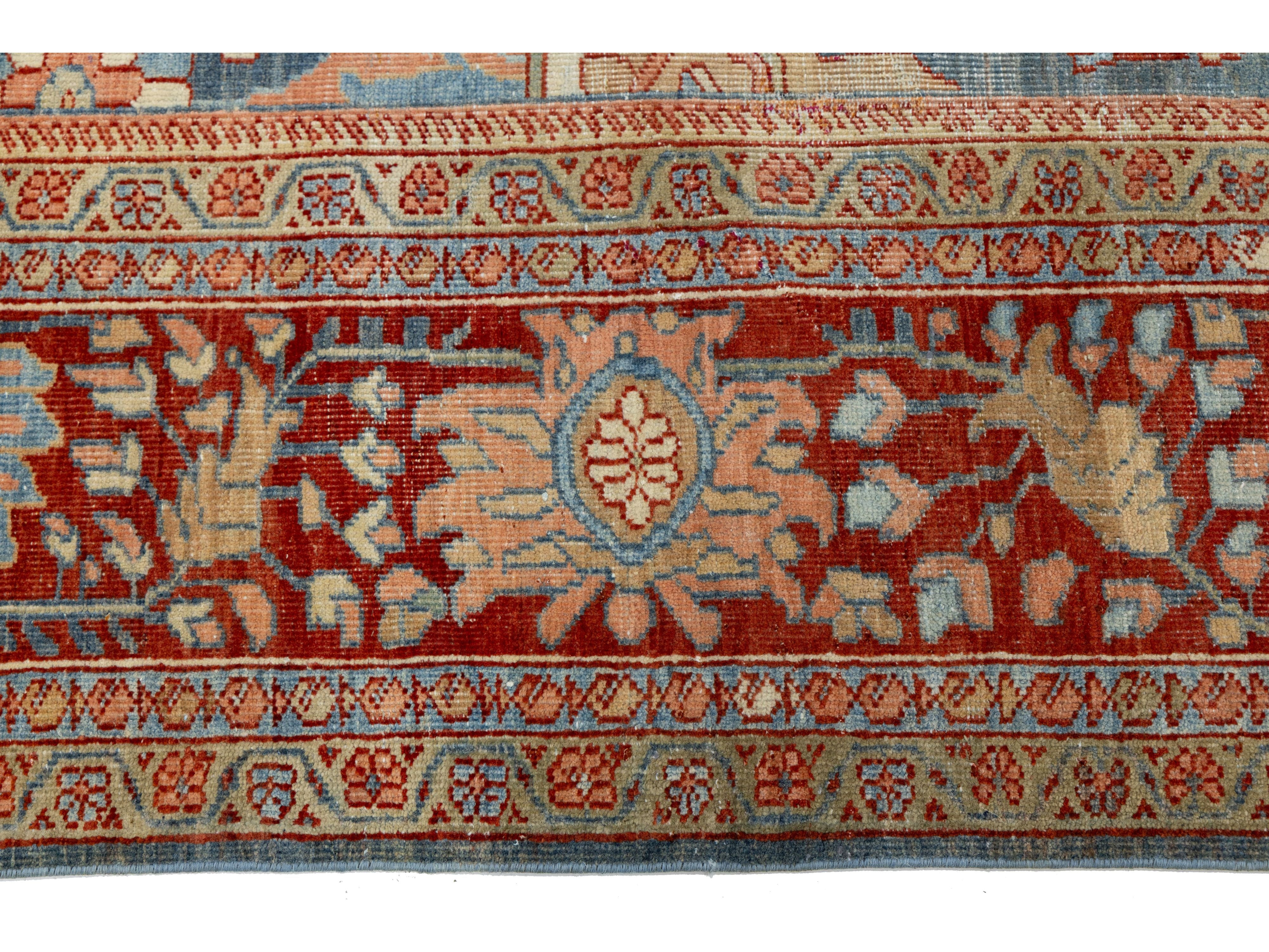 Antique Sultanabad Wool Rug 8 X 12