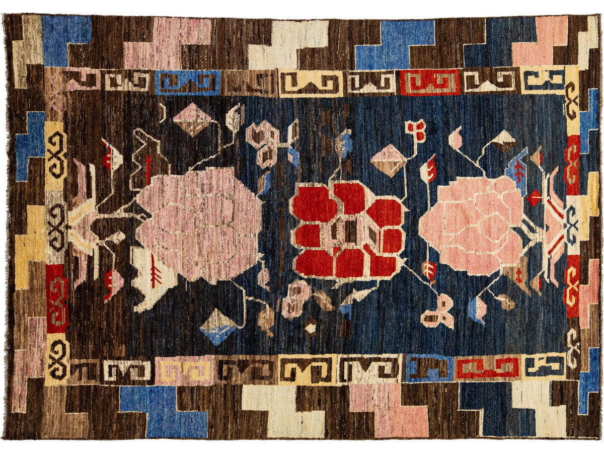 Modern Moroccan Wool Rug 7 X 10