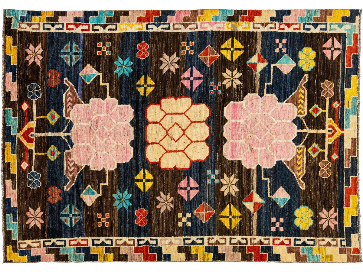 Modern Moroccan Wool Rug 6 X 8