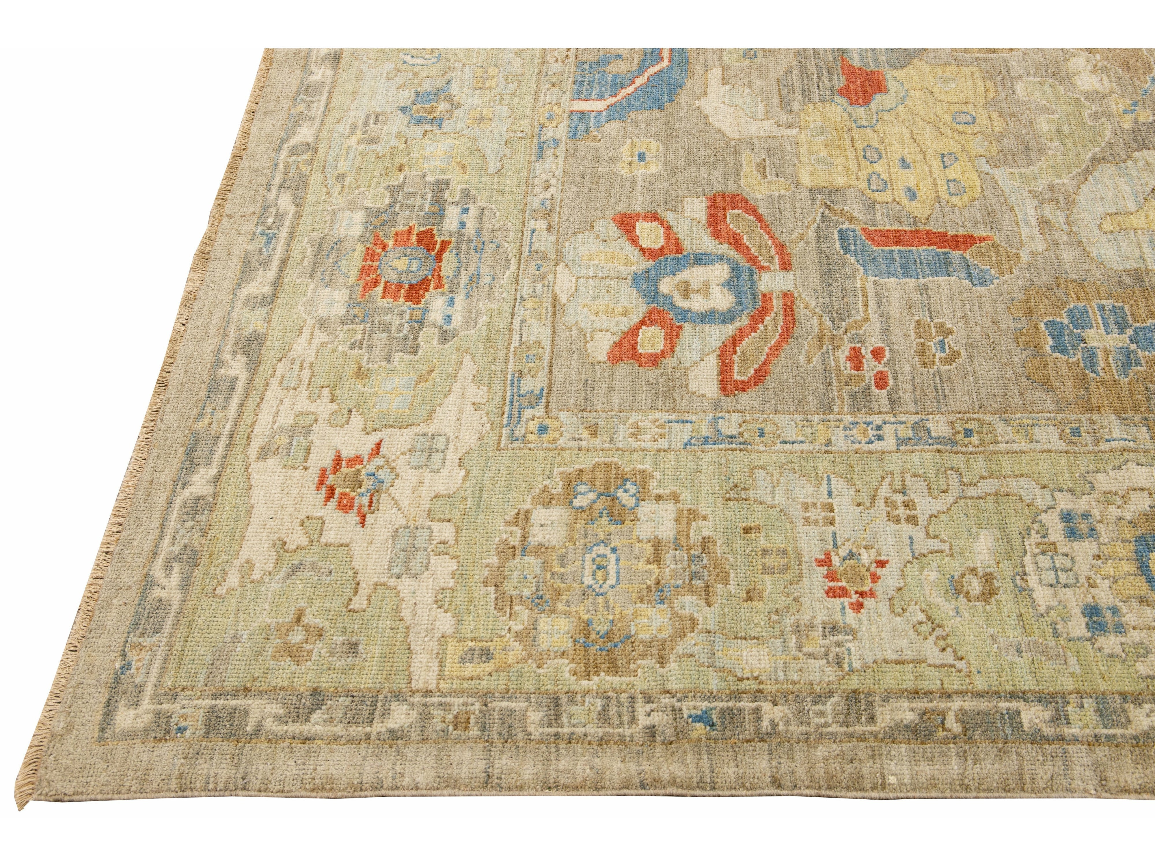 Modern Sultanabad Wool Rug 10 X 12