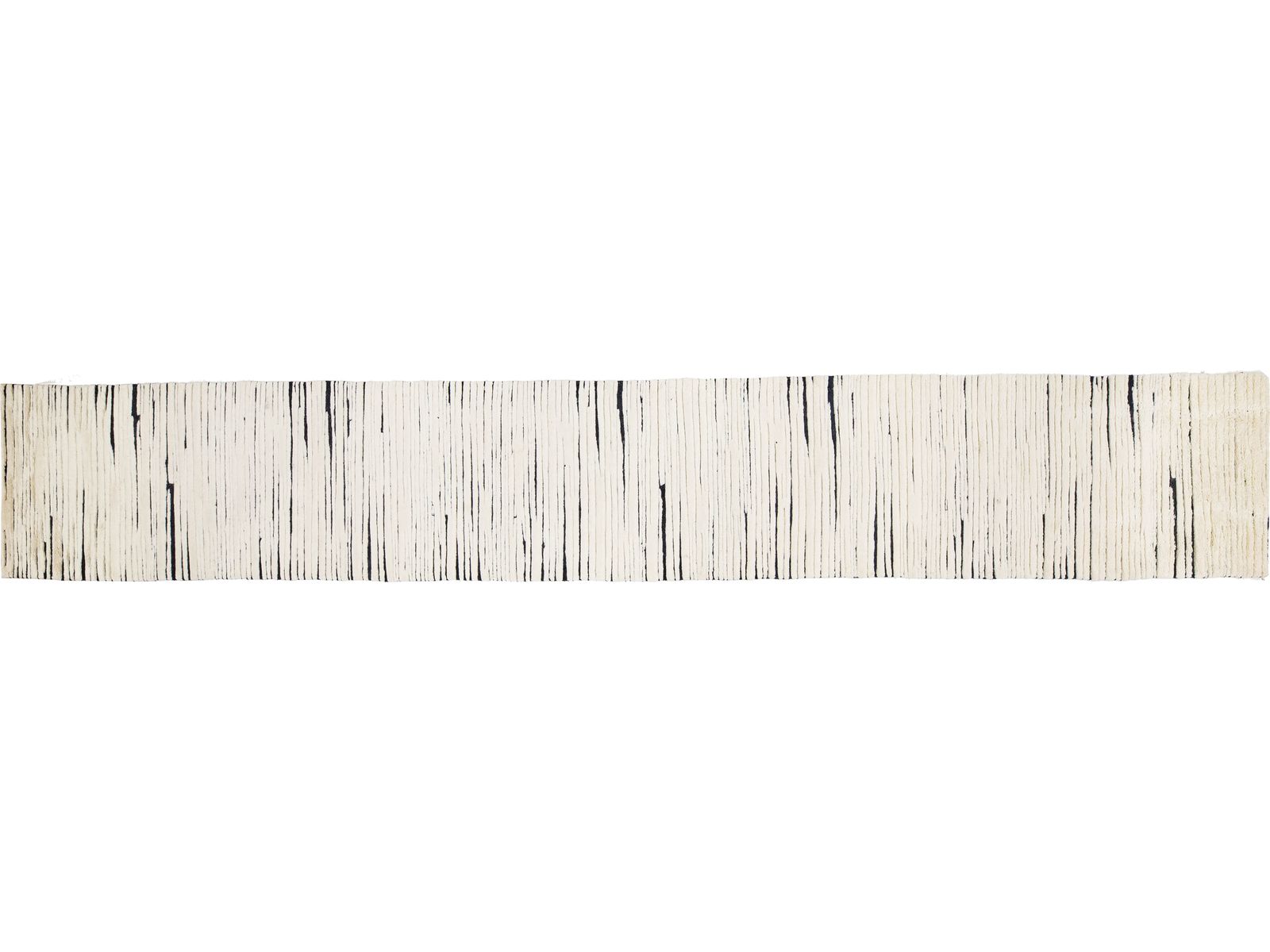 Modern Moroccan Wool Runner 3 X 29